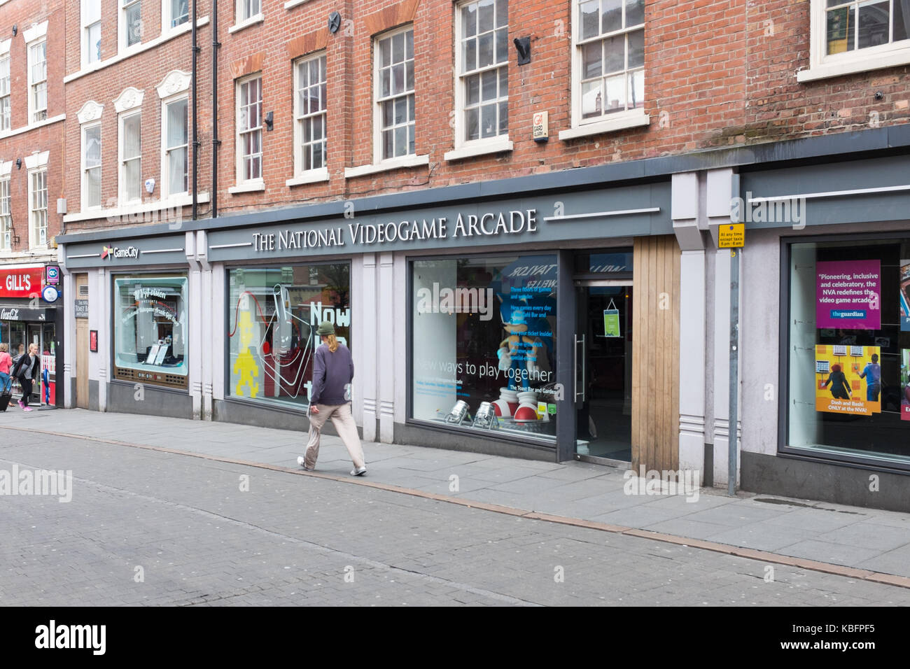 Il National videogioco arcade a Nottingham per apprendere e giocare con i videogiochi Foto Stock