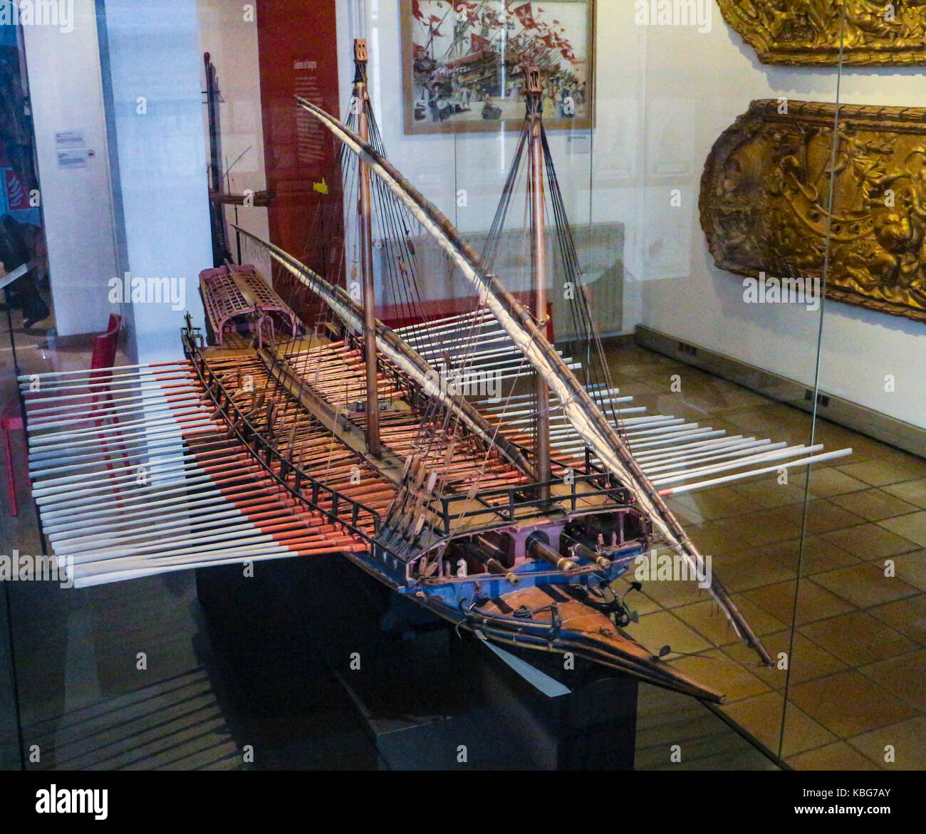 Musée National de la Marine a Tolone (Var, Francia) : Galley Foto Stock