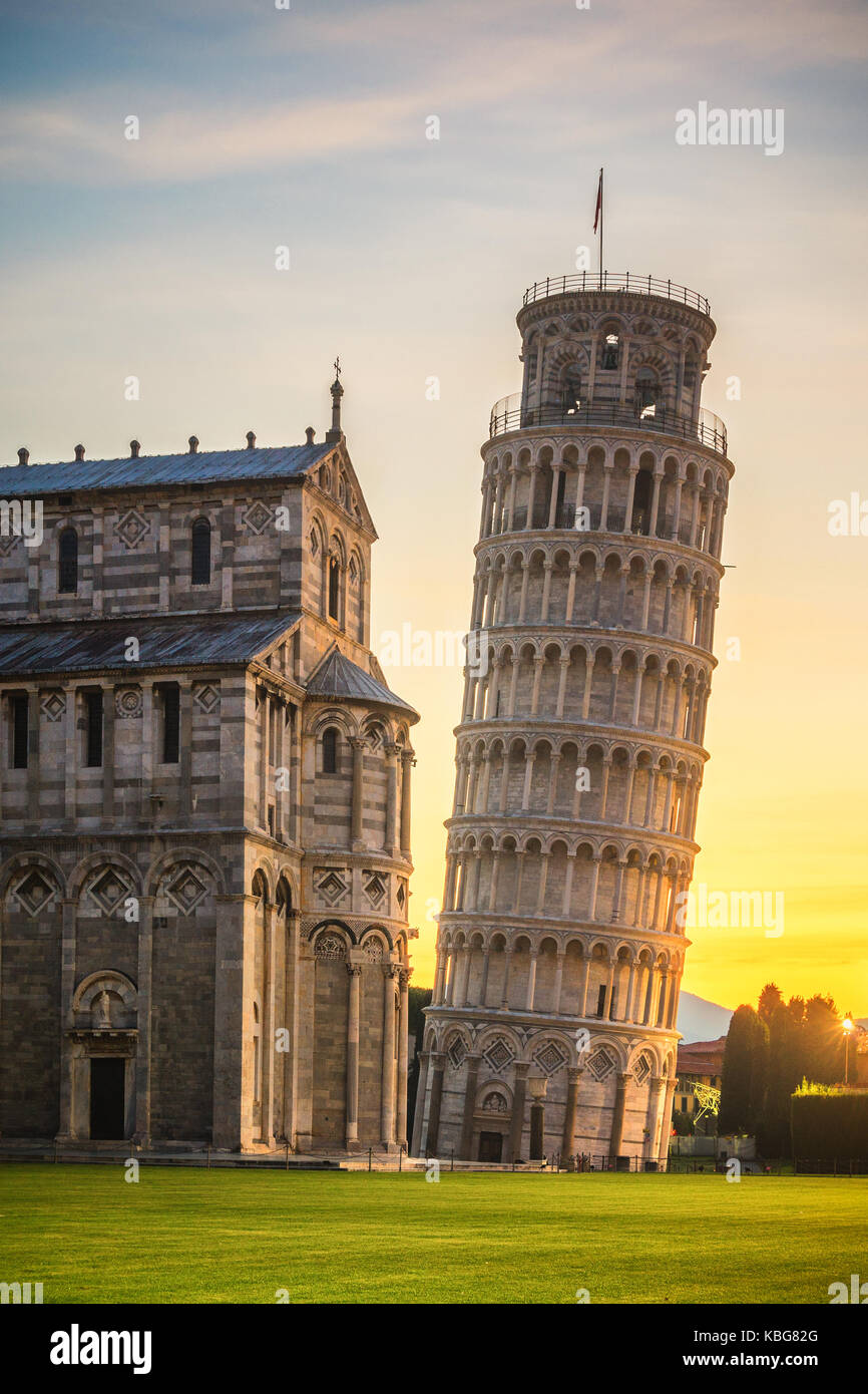 Duomo di Pisa prima luce Foto Stock