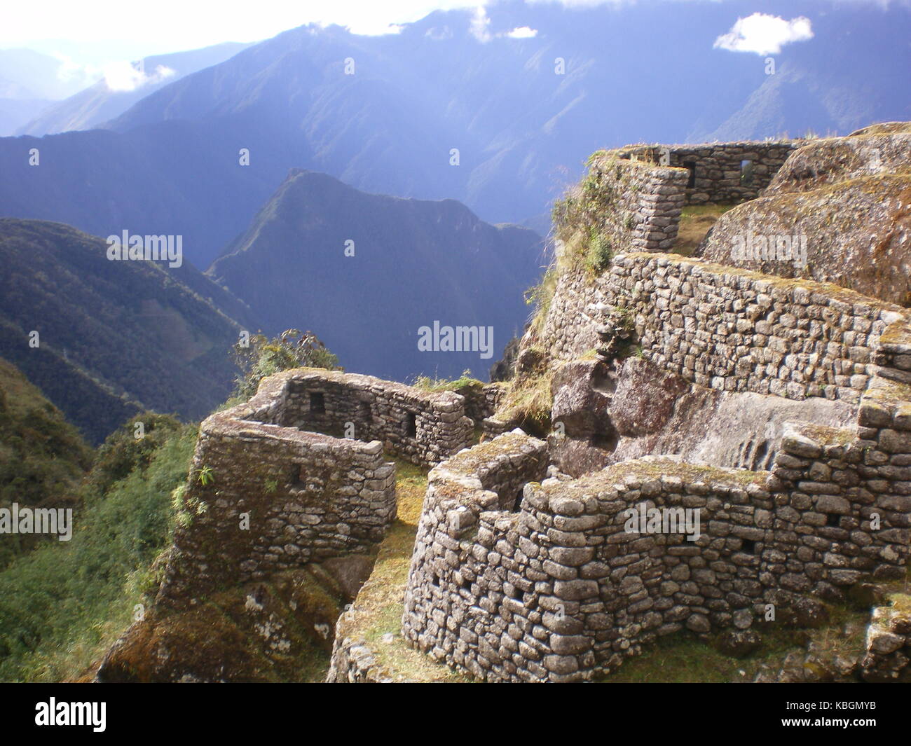 Inka Trail rovine Foto Stock