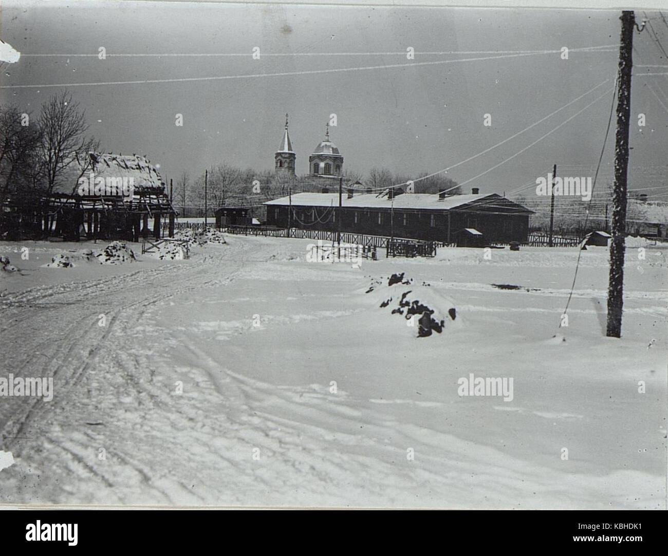 Korpskomandobaracke Pawlowieczy BildID (15456969) Foto Stock