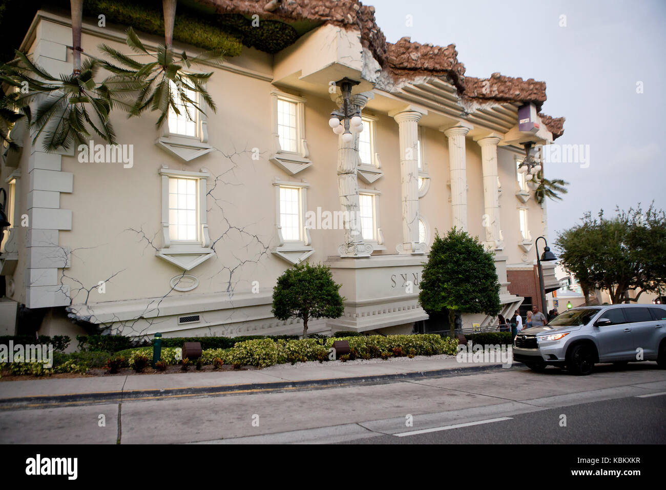 Wonderworks capovolto edificio - Orlando, Florida USA Foto Stock