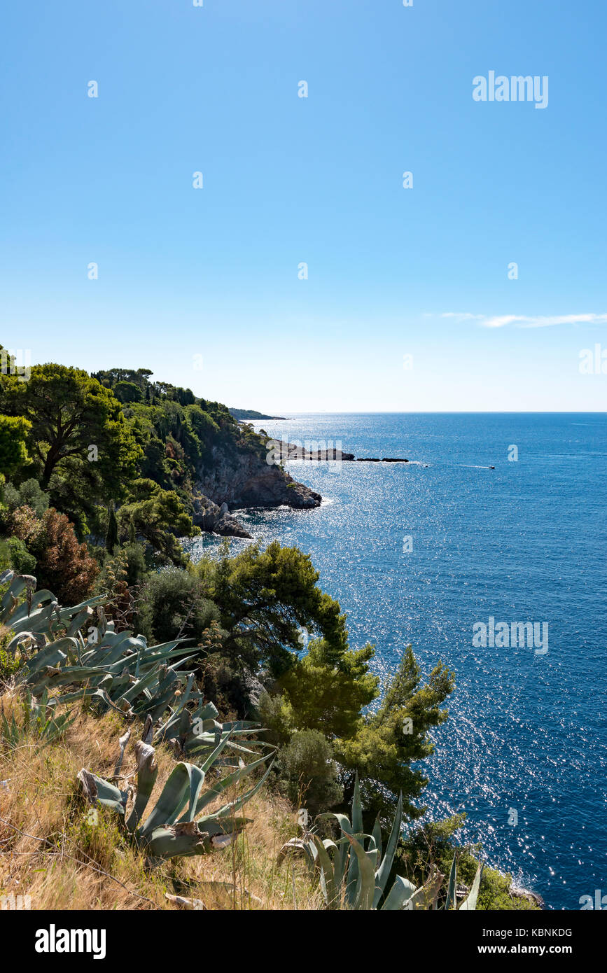 Costa di Debrovnik Foto Stock