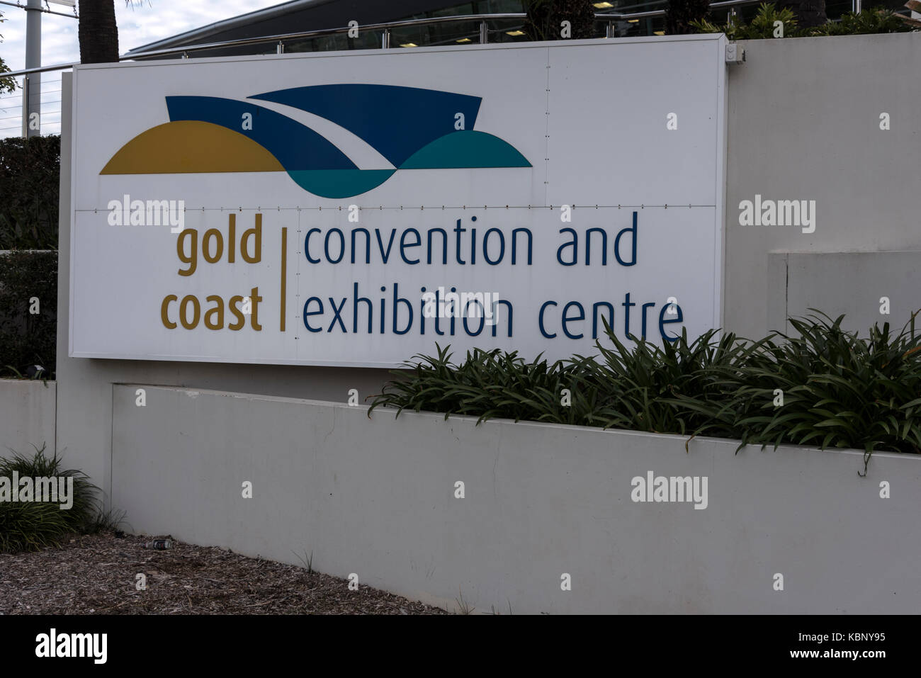 La Gold Coast Convention and Exhibition Centre sulla Gold Coast Highway in Broadbeach, Queensland, Australia, il centro è la più grande d Australia ri Foto Stock