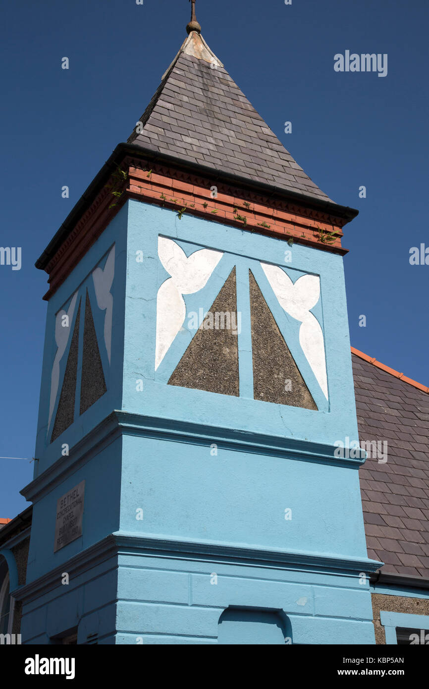 Bethel Chapel congregazionale, cemaes; Anglesey, Galles, Regno Unito Foto Stock