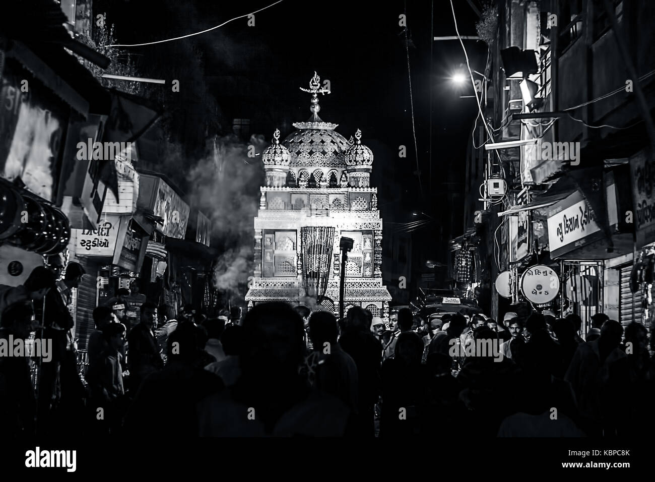 Junagadh,gujarat/India 30,settembre 2017 - La processione tazia visto durante il lutto processione di moharram, junagadh, Gujarat, India. Foto Stock