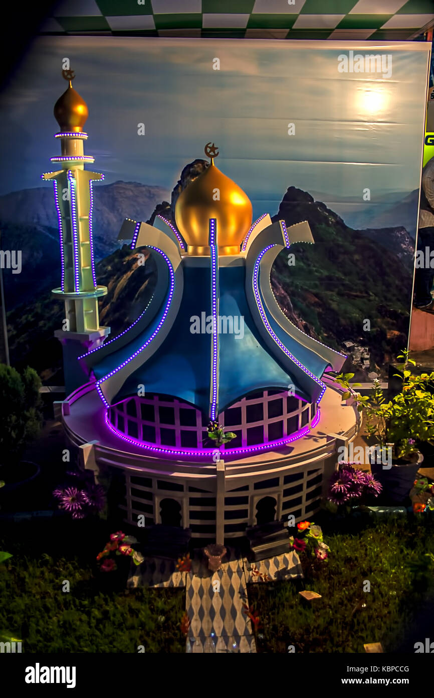 Junagadh,gujarat/India 30,settembre 2017 - La processione tazia visto durante il lutto processione di moharram, junagadh, Gujarat, India. Foto Stock