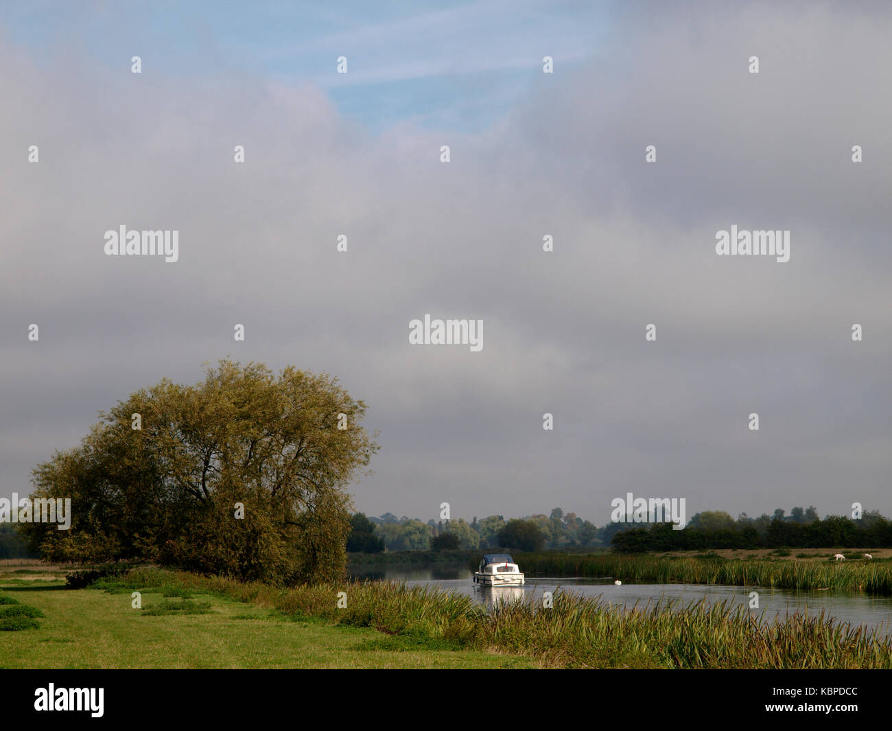 Il fiume Avon, Tewkesbury, Gloucestershire, Regno Unito Foto Stock