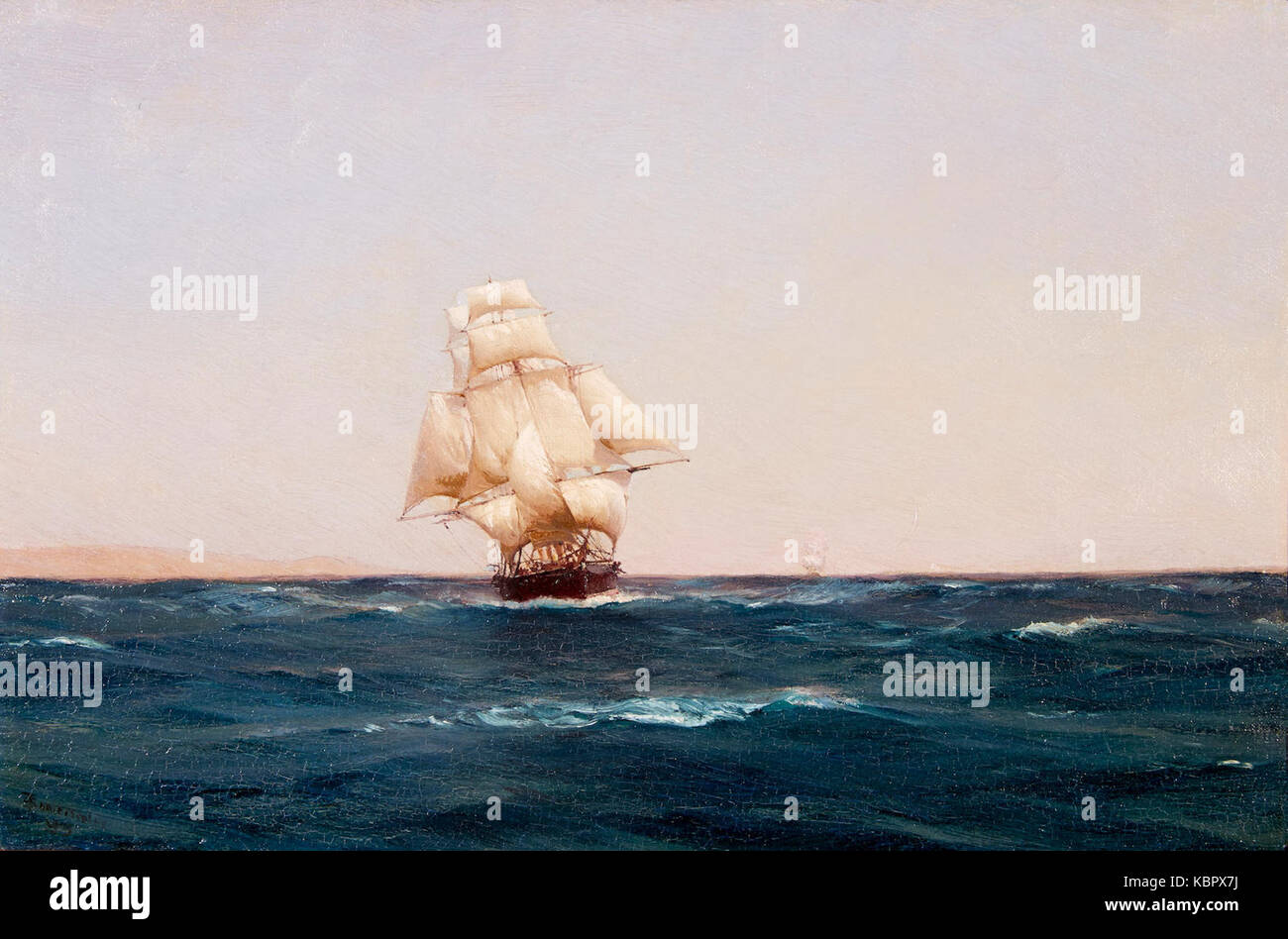 Thomas Somerscales un quadrato rigger Terrapaca off, Cile (1895) Foto Stock