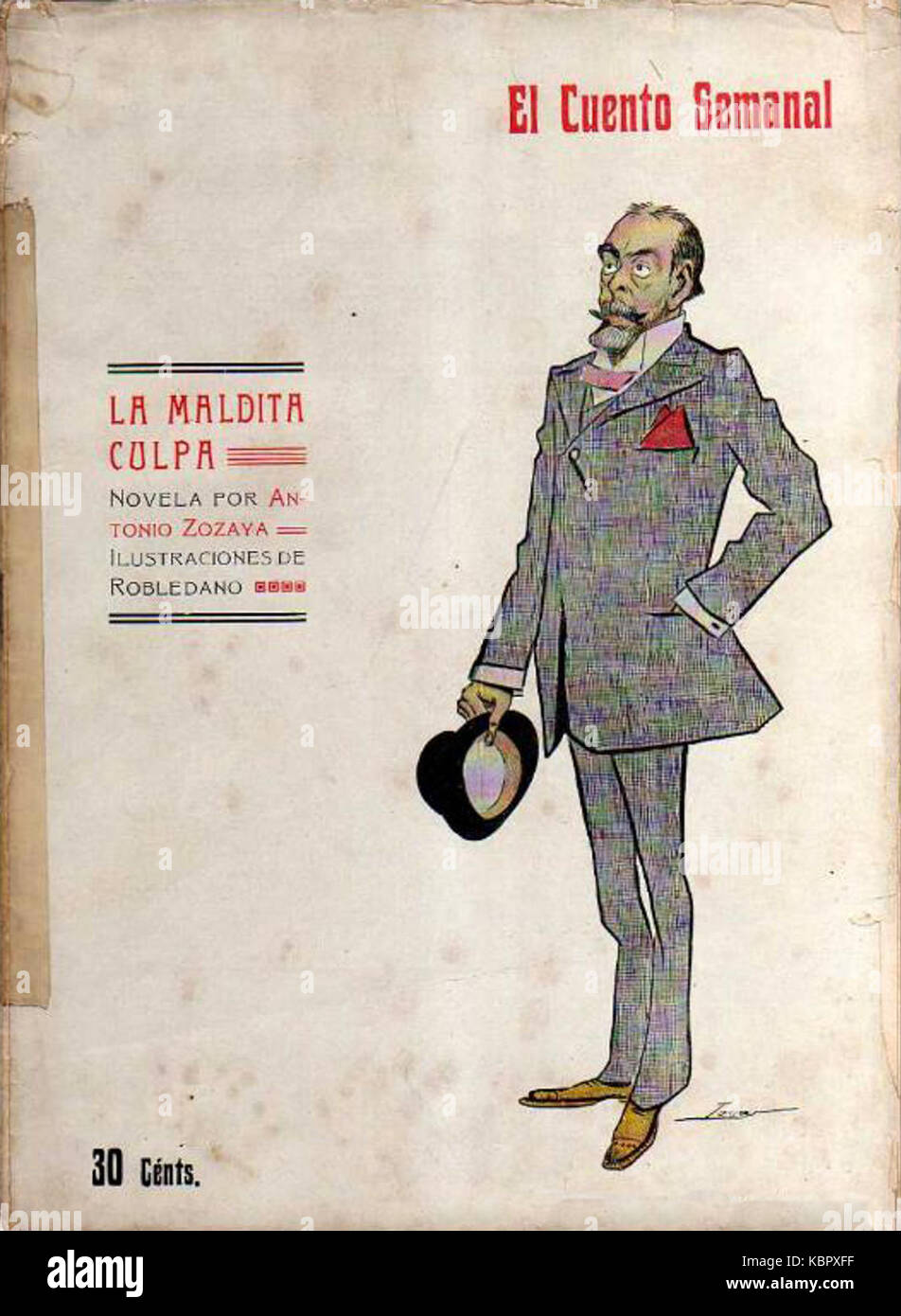 1907 02 08, El Cuento Semanal, La maldita culpa, de Antonio Zozaya, Tovar Foto Stock