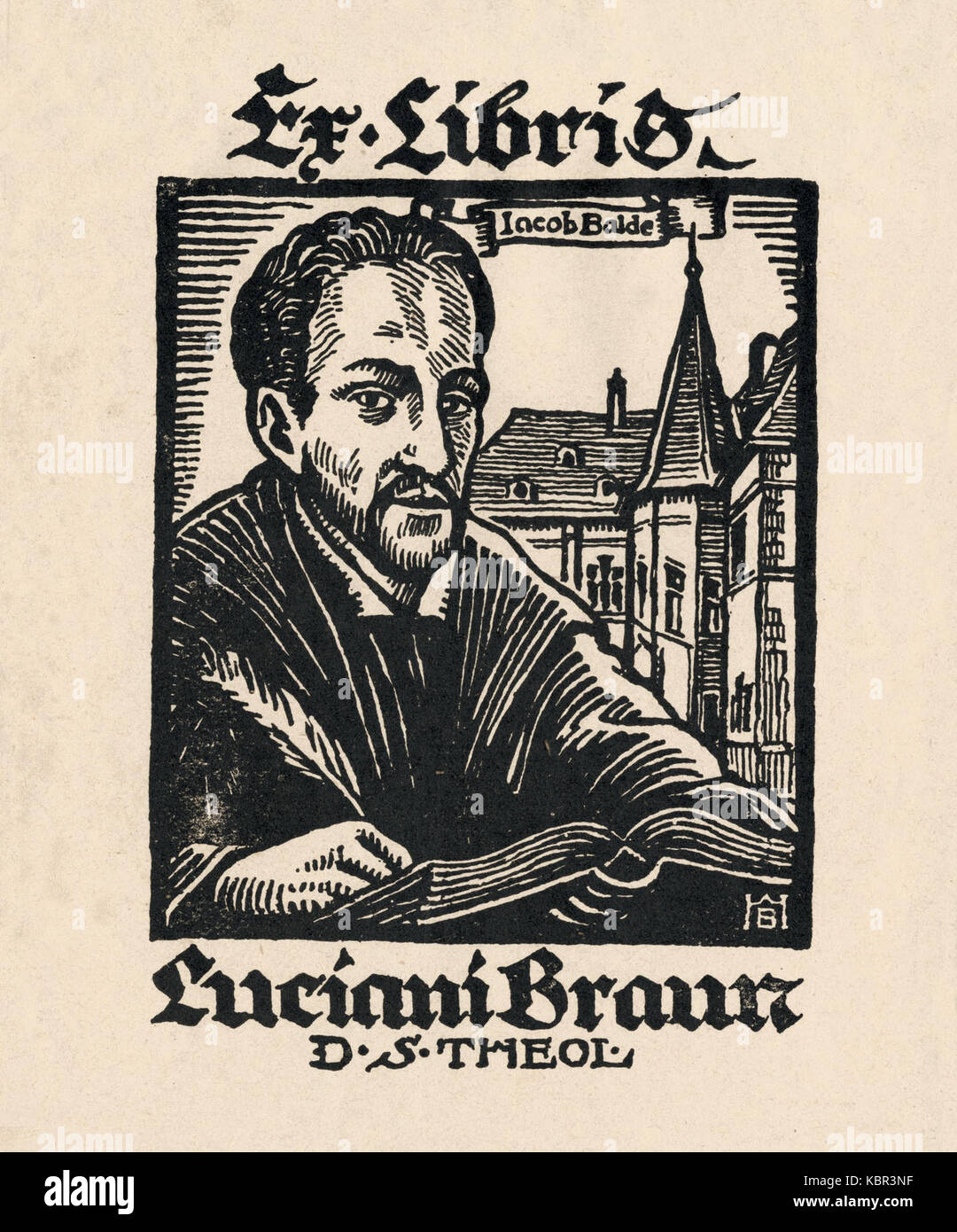 Ex libris Luciani Braun Foto Stock