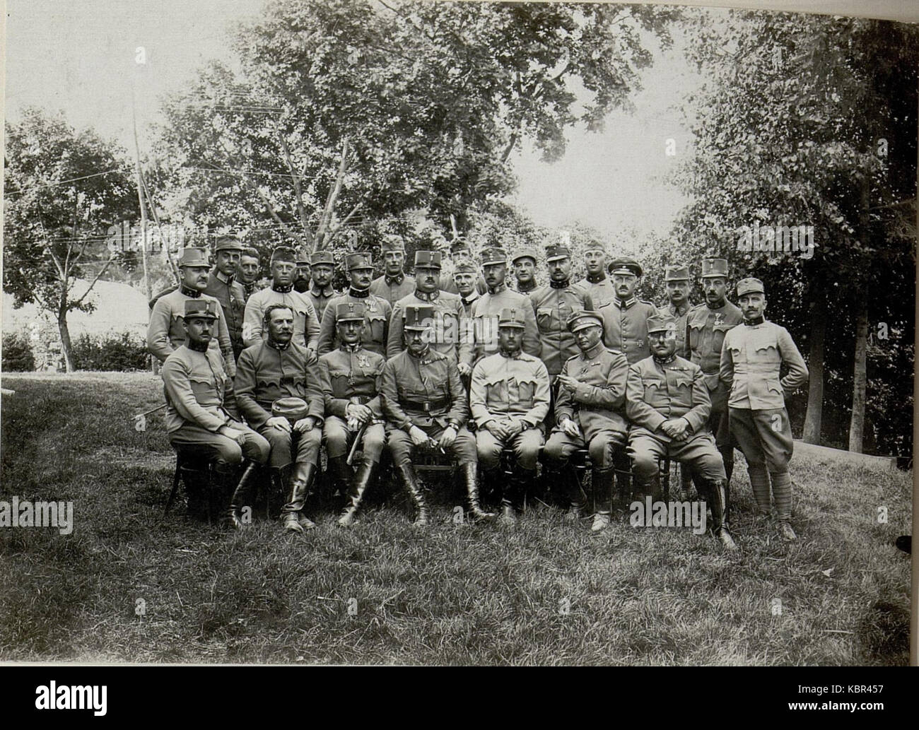 Stab des k.u.k. 9. In Korpskommandos Pomorzany, aufgenommen am 8. Settembre 1916 (BildID 15542744) Foto Stock