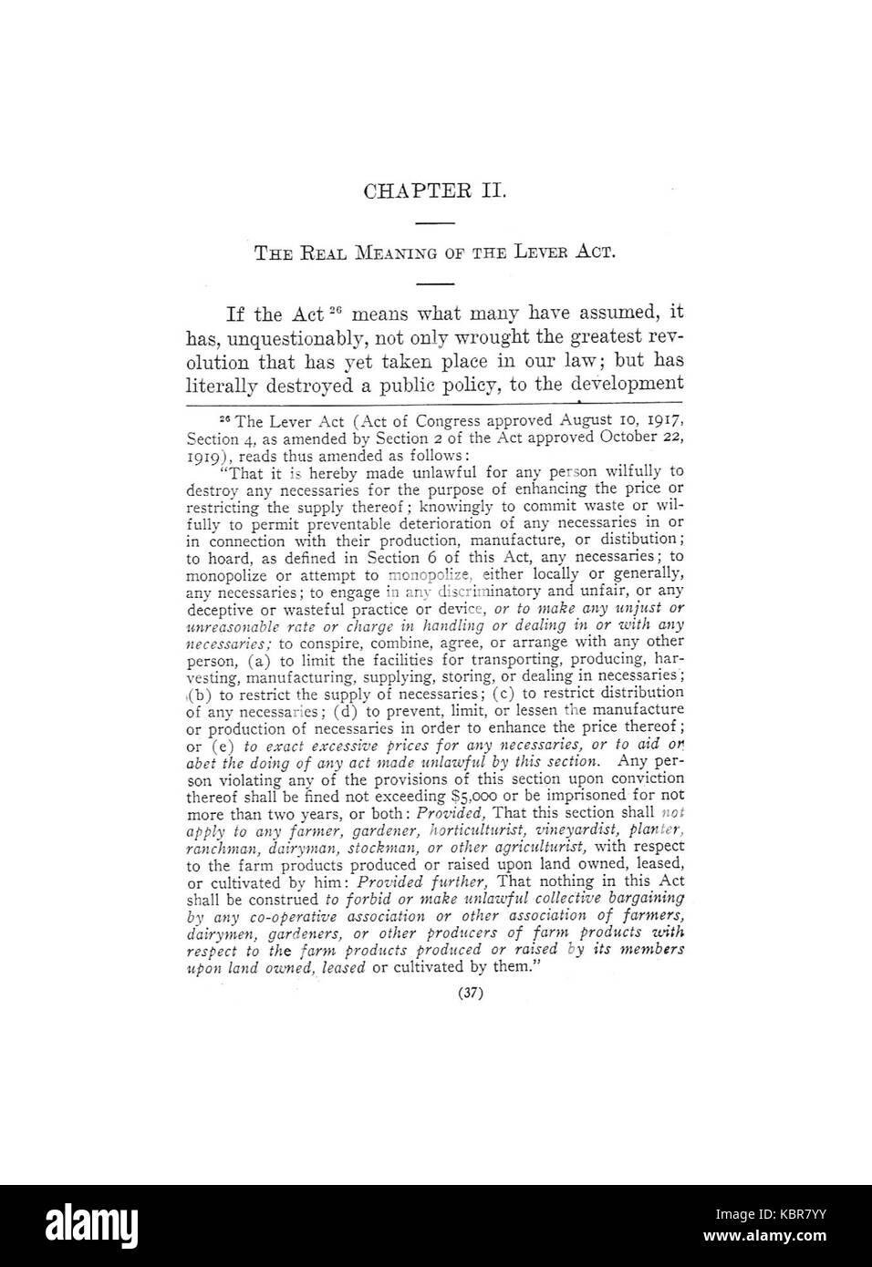 Earle, non la fissazione di prezzi di distruggere la libertà, 1920, 037 Foto Stock