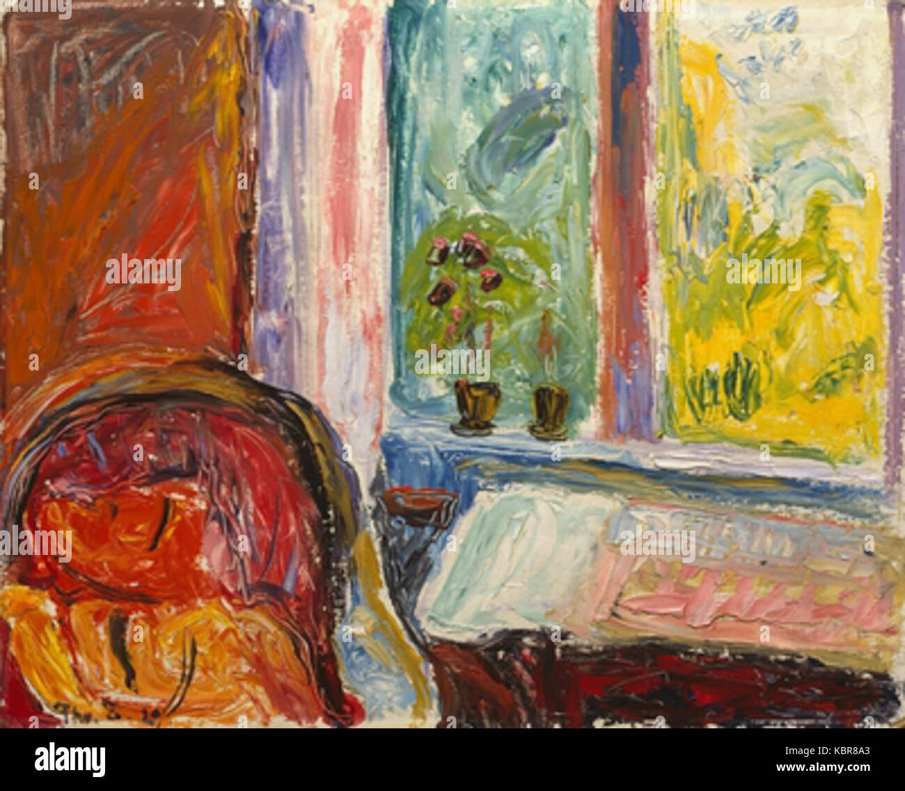 Una sedia Erichsen, progettata per la sua maestria e lo stile unici, rappresenta il design di mobili di un periodo specifico, mettendo in risalto le qualità estetiche e funzionali. Foto Stock