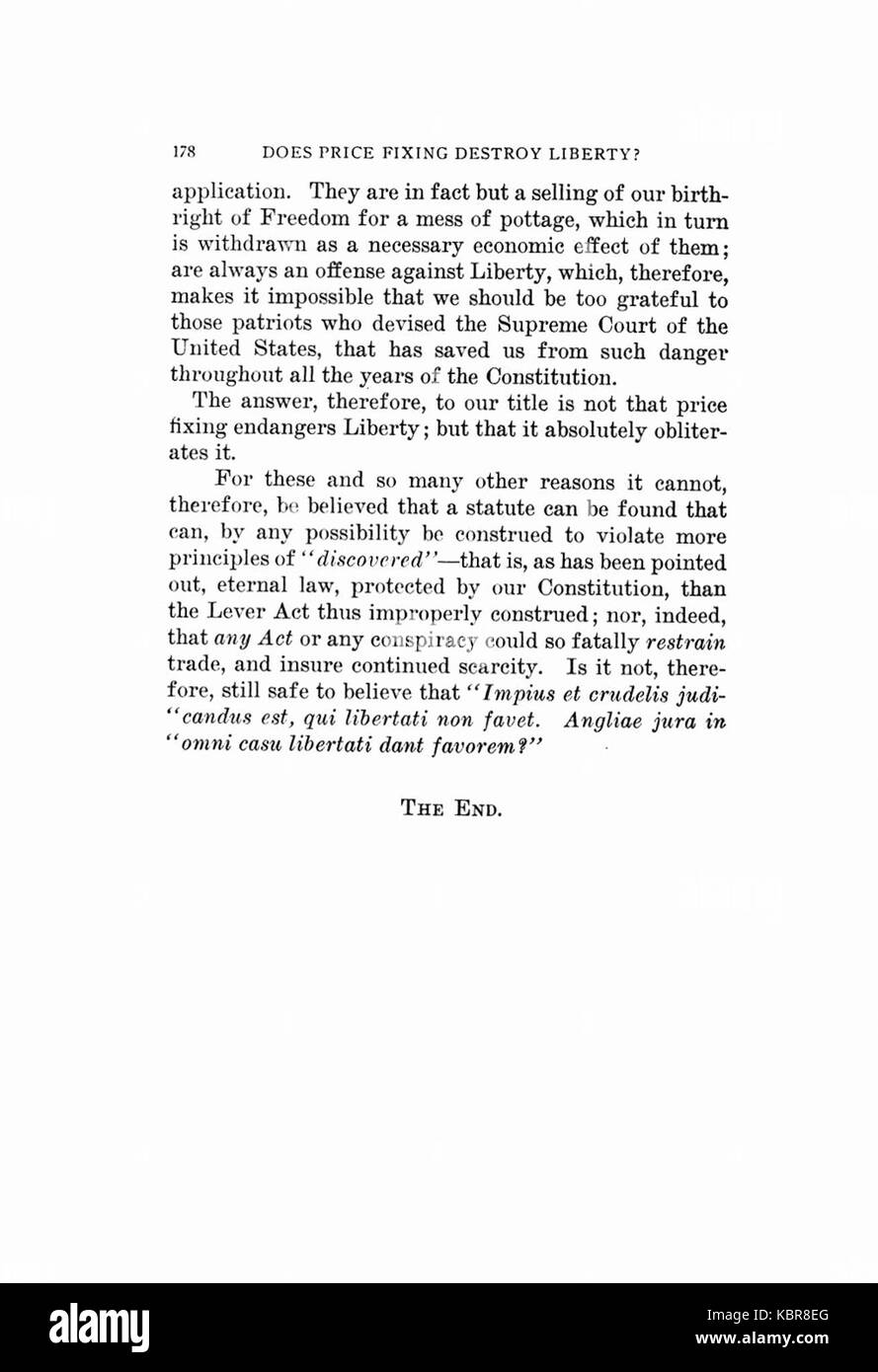 Earle, non la fissazione di prezzi di distruggere la libertà, 1920, 178 Foto Stock