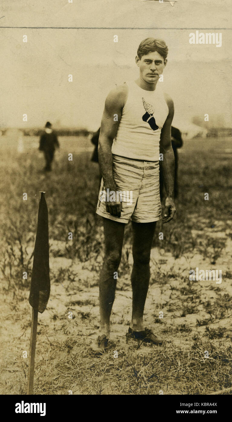 1904 Olympics Unidentified New York Athletic Club membro del team (eventualmente Samuel Symington Jones) Foto Stock