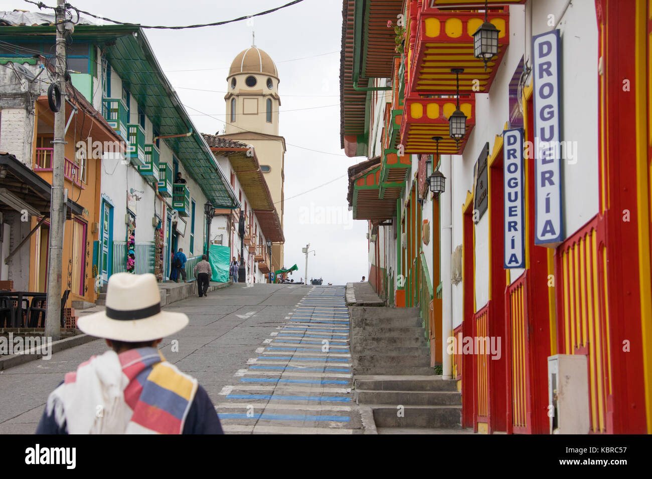 Uomo locale in Solento, Colombia Foto Stock