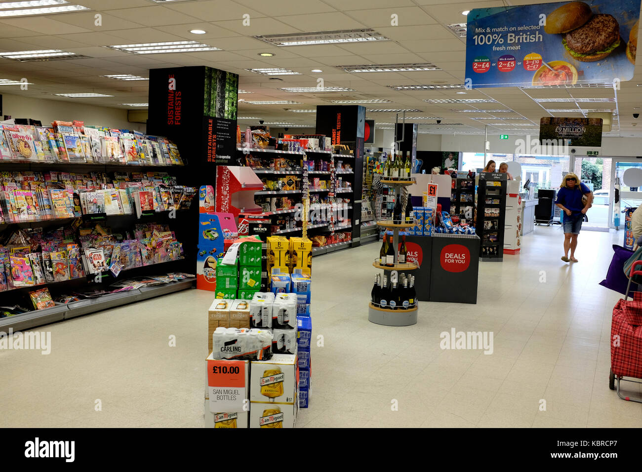 Co-op supermercato in mortimer street a herne bay town Kent REGNO UNITO Settembre 2017 Foto Stock