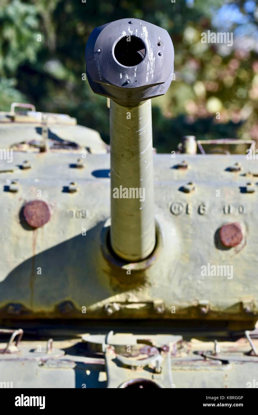 Canna di un m4a3 Sherman serbatoio Foto Stock
