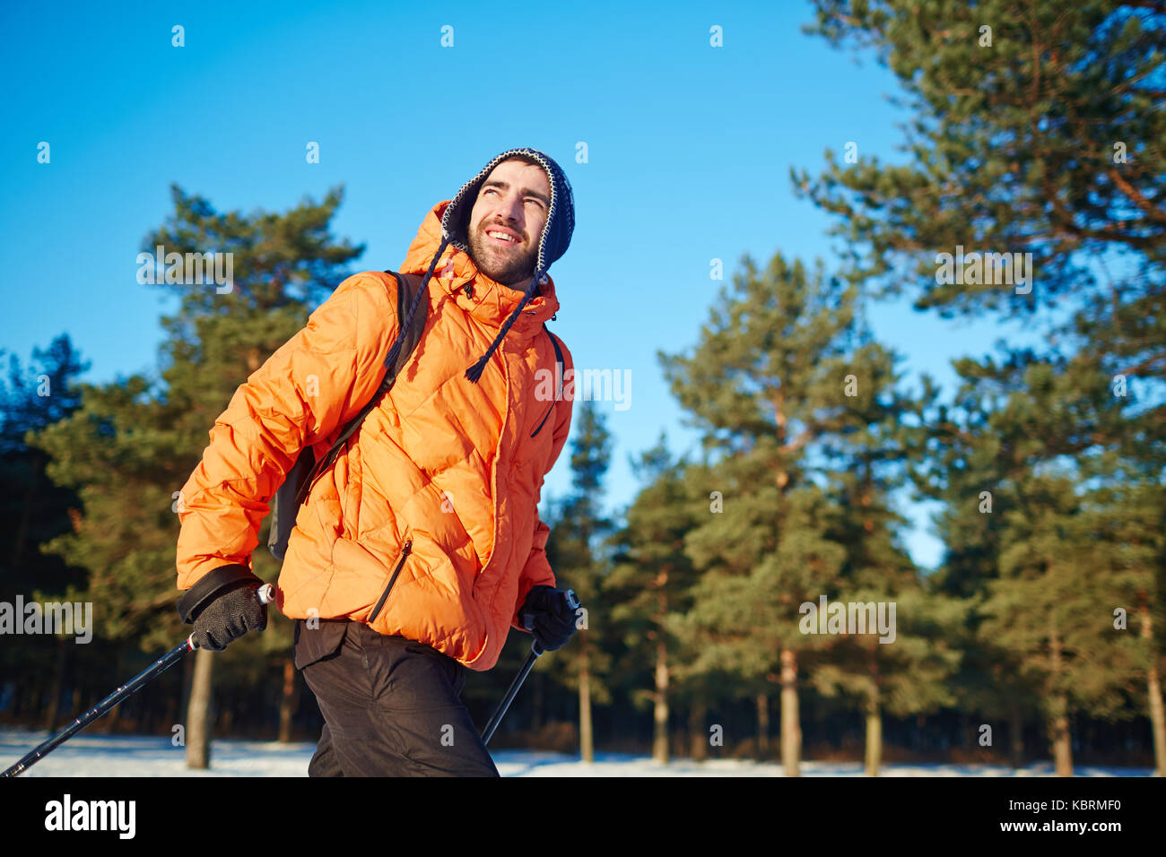 sci uomo Foto Stock