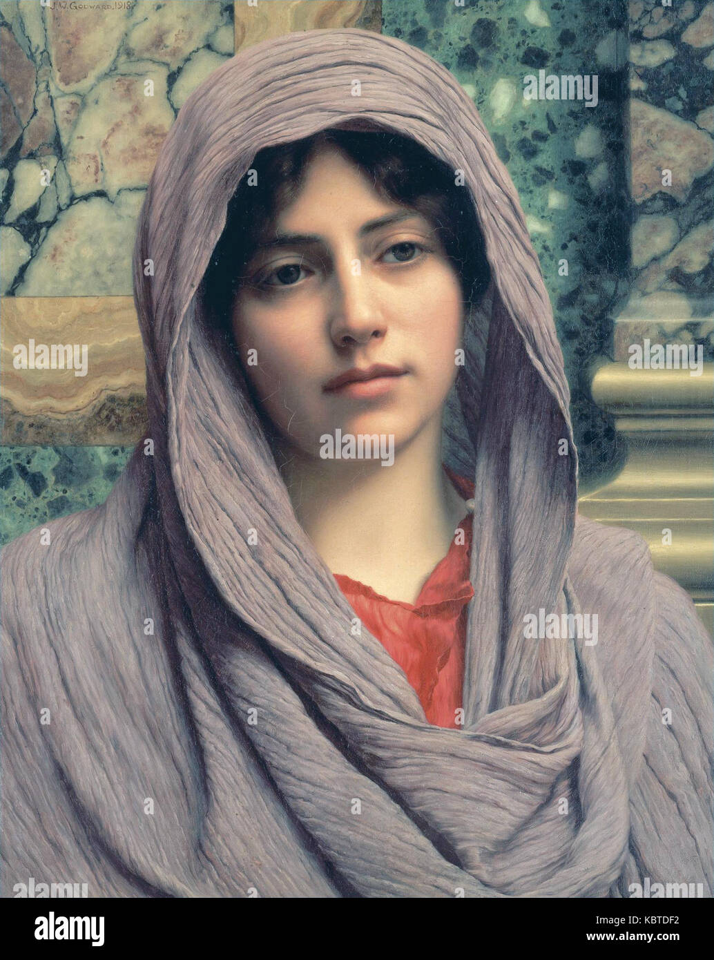 Lycinna, da John William Godward Foto Stock