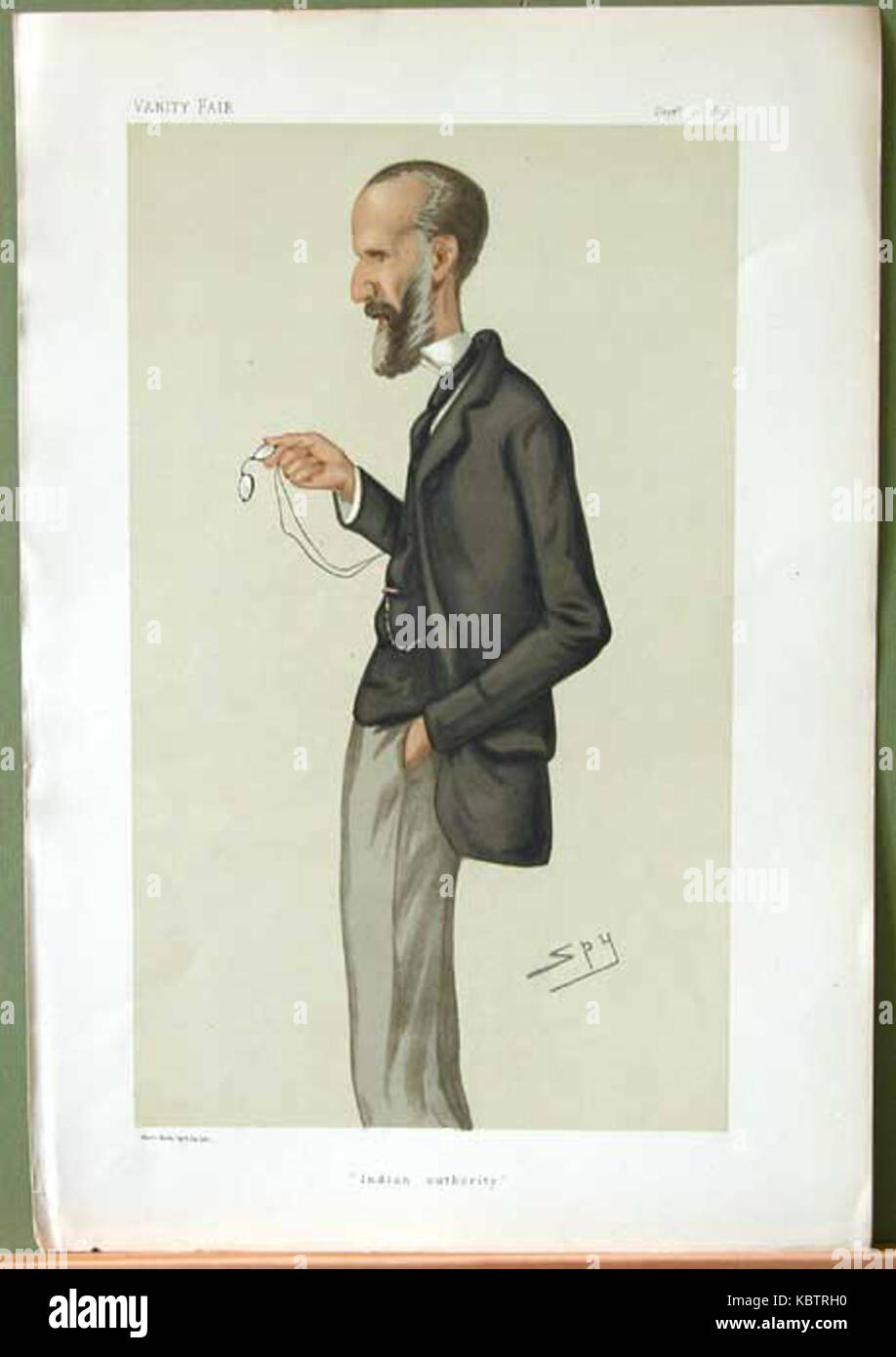 Caricatura di George Campbell pubblicata su Vanity Fair il 21 settembre 1878, rappresentando il politico britannico in un ritratto stilizzato e illustrato tipico della rivista. Foto Stock