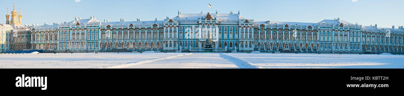Panorama del palazzo di Caterina a Carskoe Selo Foto Stock