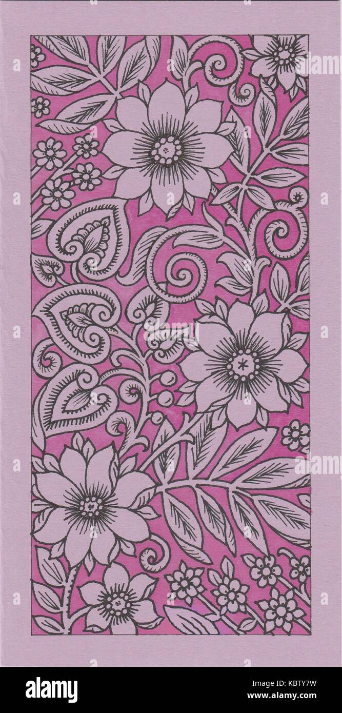 Blumen lila-rosa HF 2 Illustrazione Vettoriale