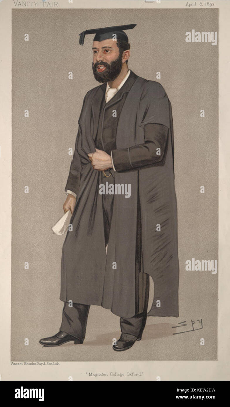 Thomas Herbert Warren, Vanity Fair, 1893 04 08 Foto Stock