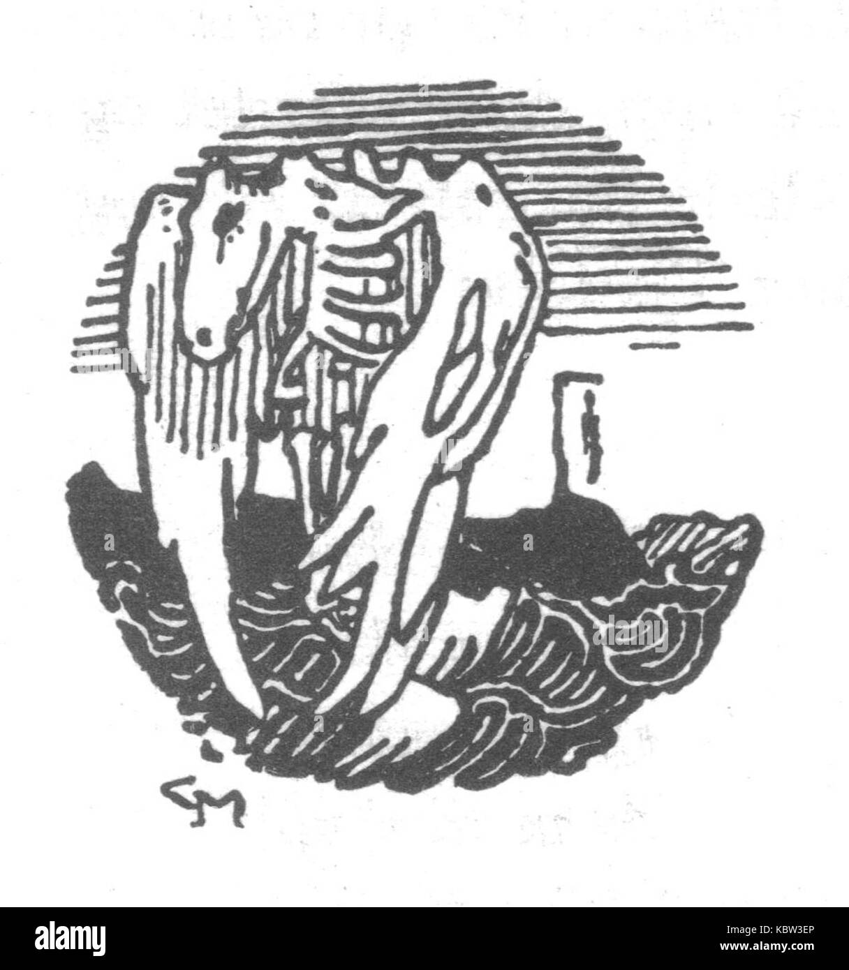 Ynglingesaga 14 Gerhard Munthe Foto Stock