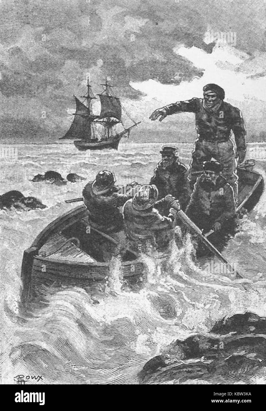 " La Sfinge dei campi di ghiaccio' da George Roux 42 Foto Stock