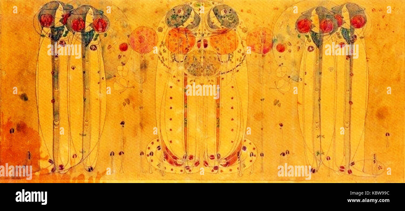 Charles Rennie Mackintosh Il Wassail 1900 Foto Stock