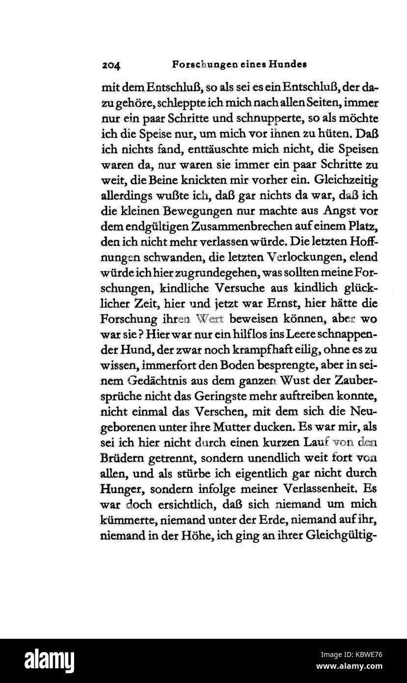 Kafka Beim Bau der Chinesischen Mauer 204 Foto Stock