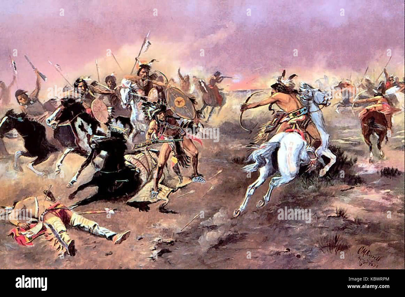 Charles Marion Russell per la supremazia Foto Stock