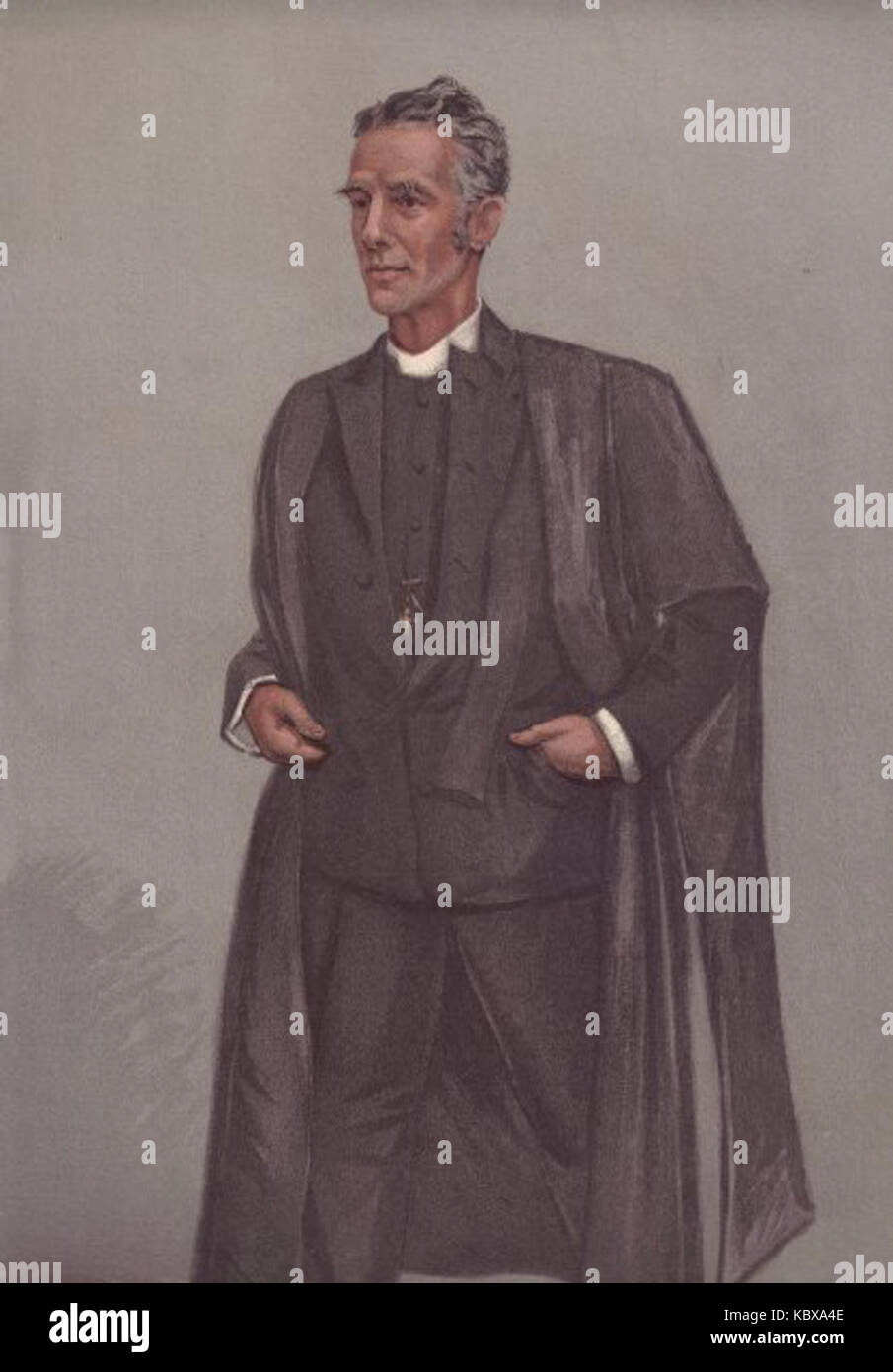 Questa caricatura di Edward Lyttelton dell'edizione del 9 maggio 1901 di Vanity Fair cattura la sua immagine e il suo carattere attraverso l'arte satirica. Rappresenta il commento sociale e politico del tempo. Foto Stock