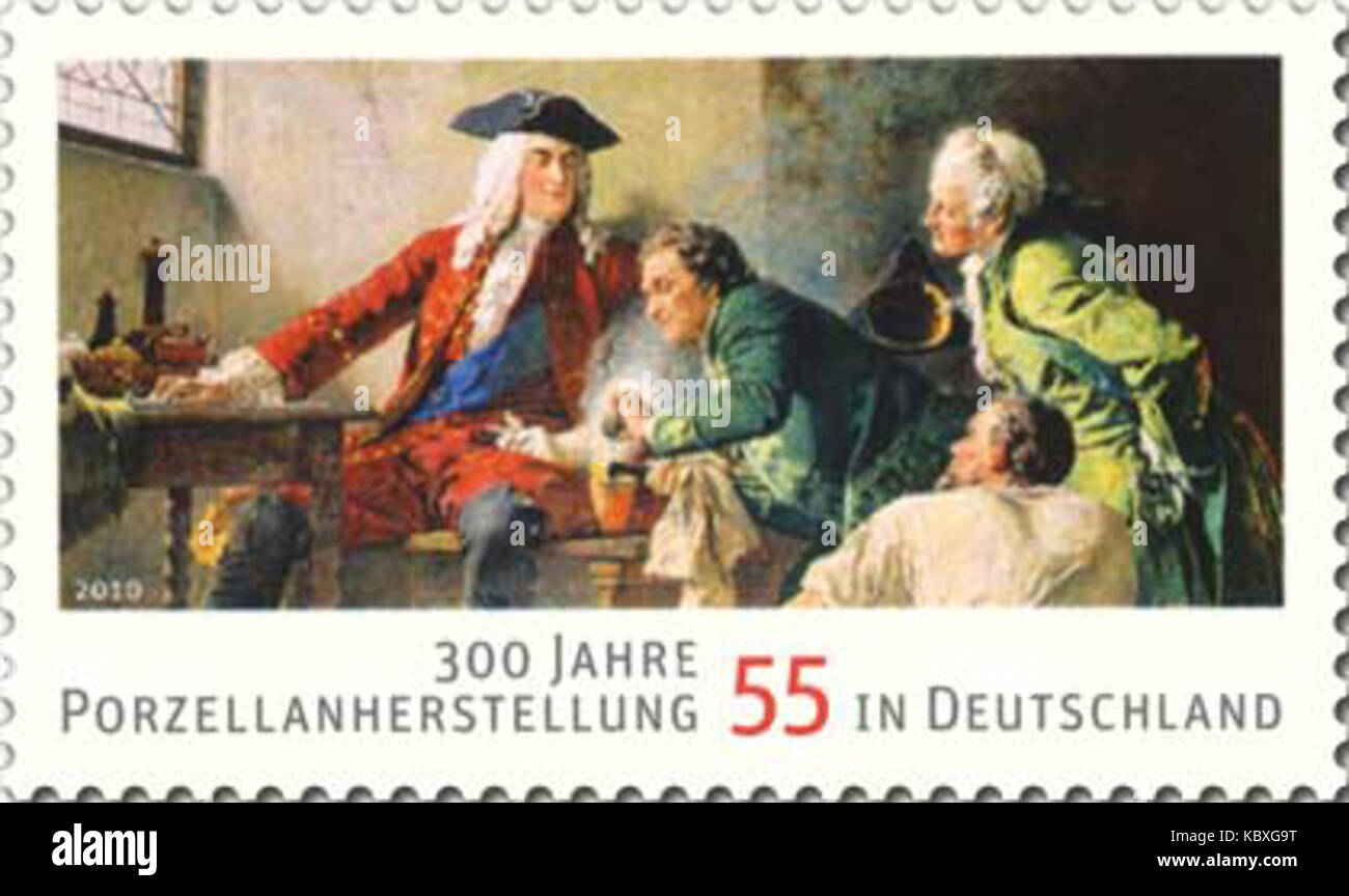 Questo si riferisce all'edizione 2010 di una pubblicazione sulla produzione di porcellana in Germania. L'attenzione è rivolta alle pratiche storiche e contemporanee della produzione di porcellana, evidenziando i principali produttori tedeschi e il loro impatto sui mercati globali della porcellana. Foto Stock