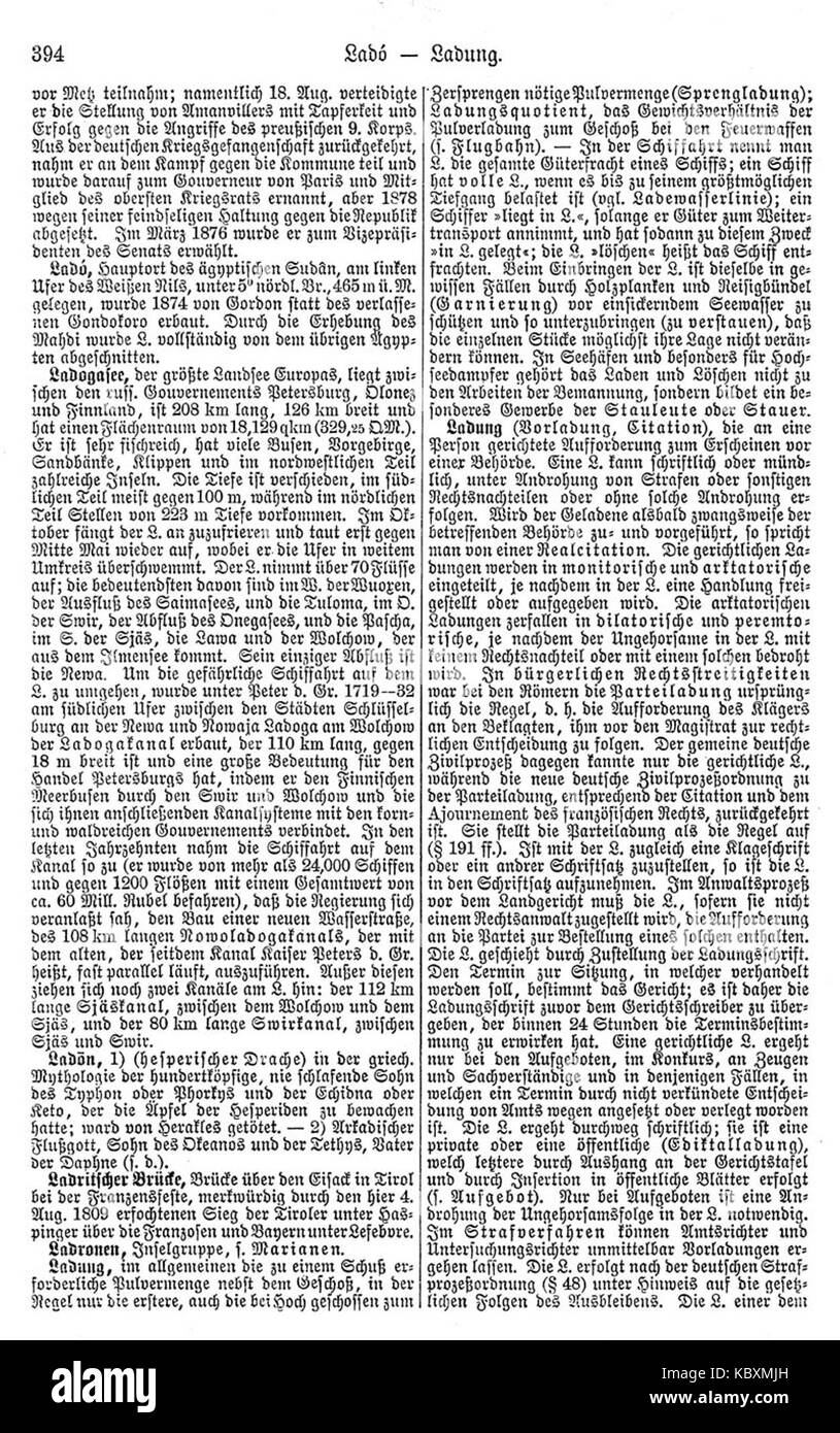 Questo riferimento, Meyers b10 s0394, appare negli archivi storici, tipicamente legati al famoso Lexikon tedesco Meyer, offrendo un'istantanea della conoscenza e della storia intellettuale dell'epoca in cui fu pubblicato. Foto Stock