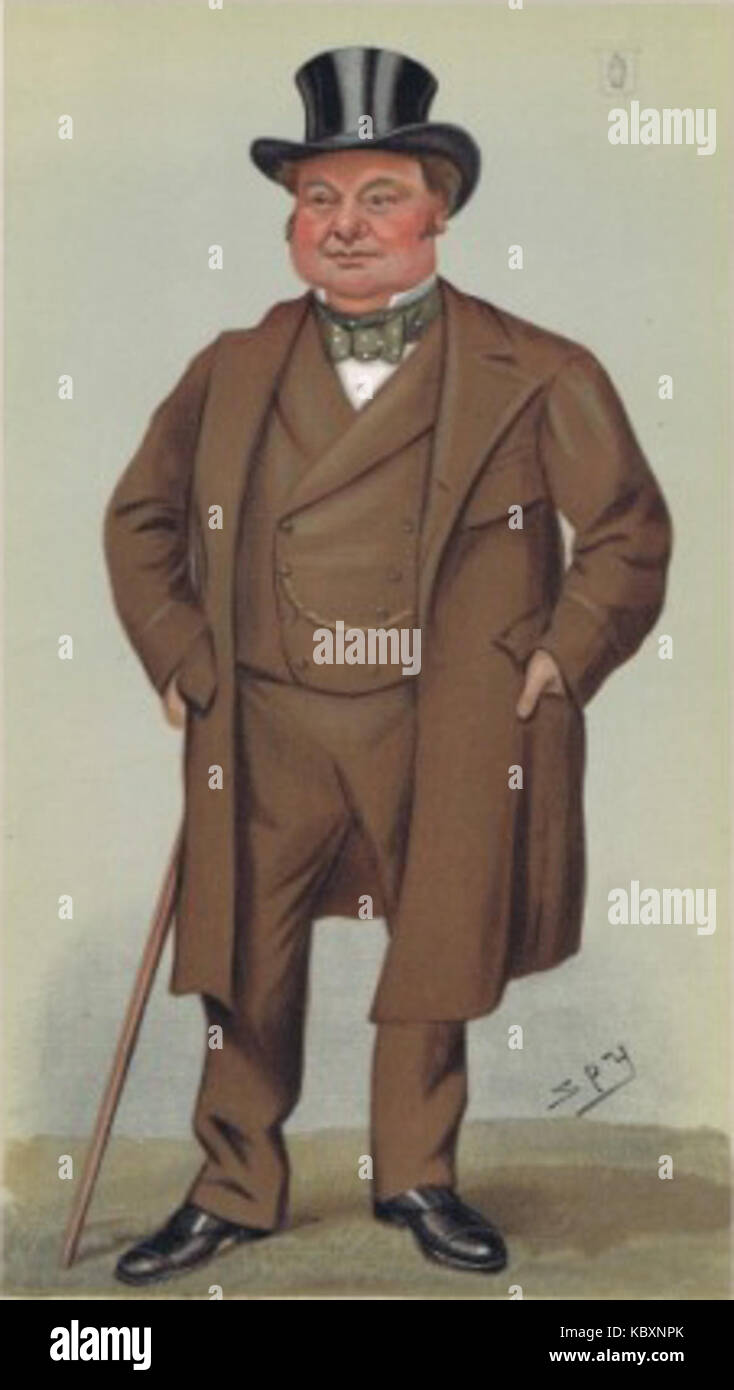 Un'illustrazione del 1898 di Oswald Mosley, politico britannico, dalla rivista Vanity Fair, nota per il suo stile caricaturale. Foto Stock