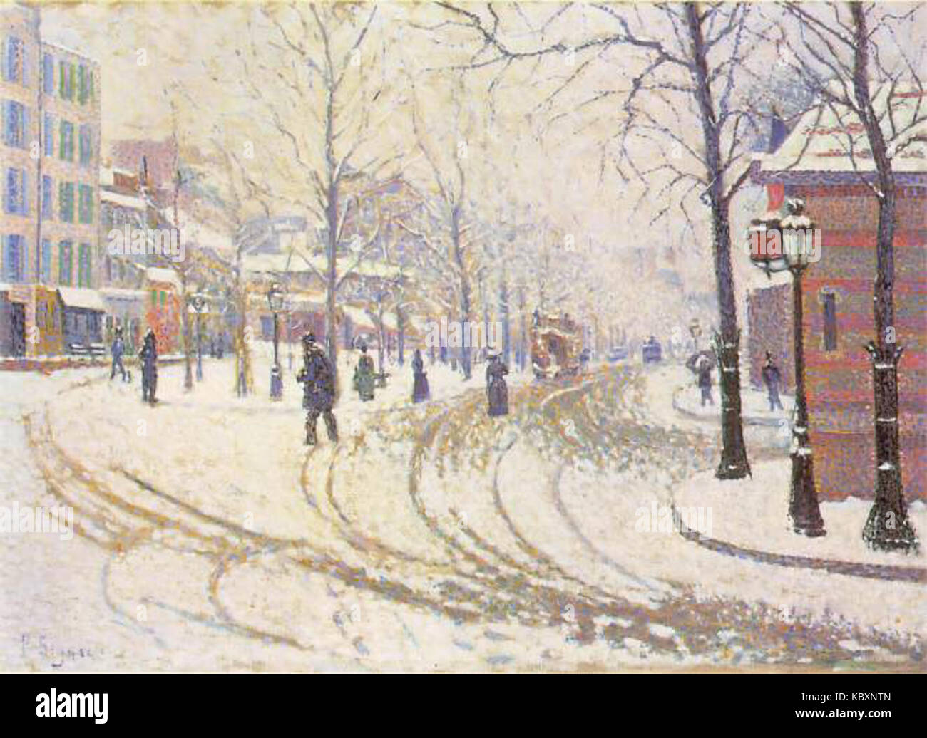 Paul Signac Boulevard de Clichy 1886 Foto Stock