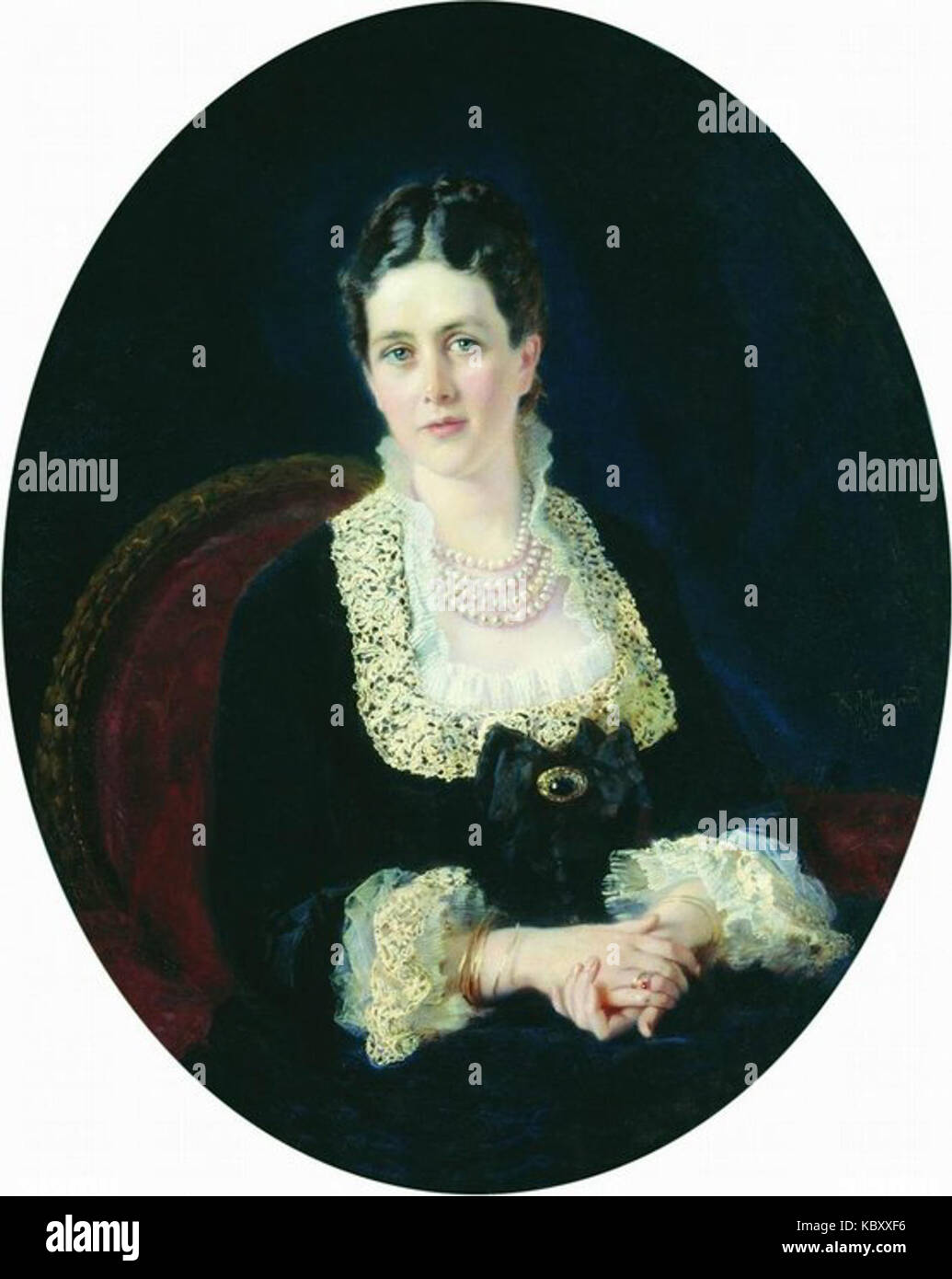 Ritratto della contessa Yekaterina Pàvlovna Sheremeteva da Konstantin Makovsky Foto Stock