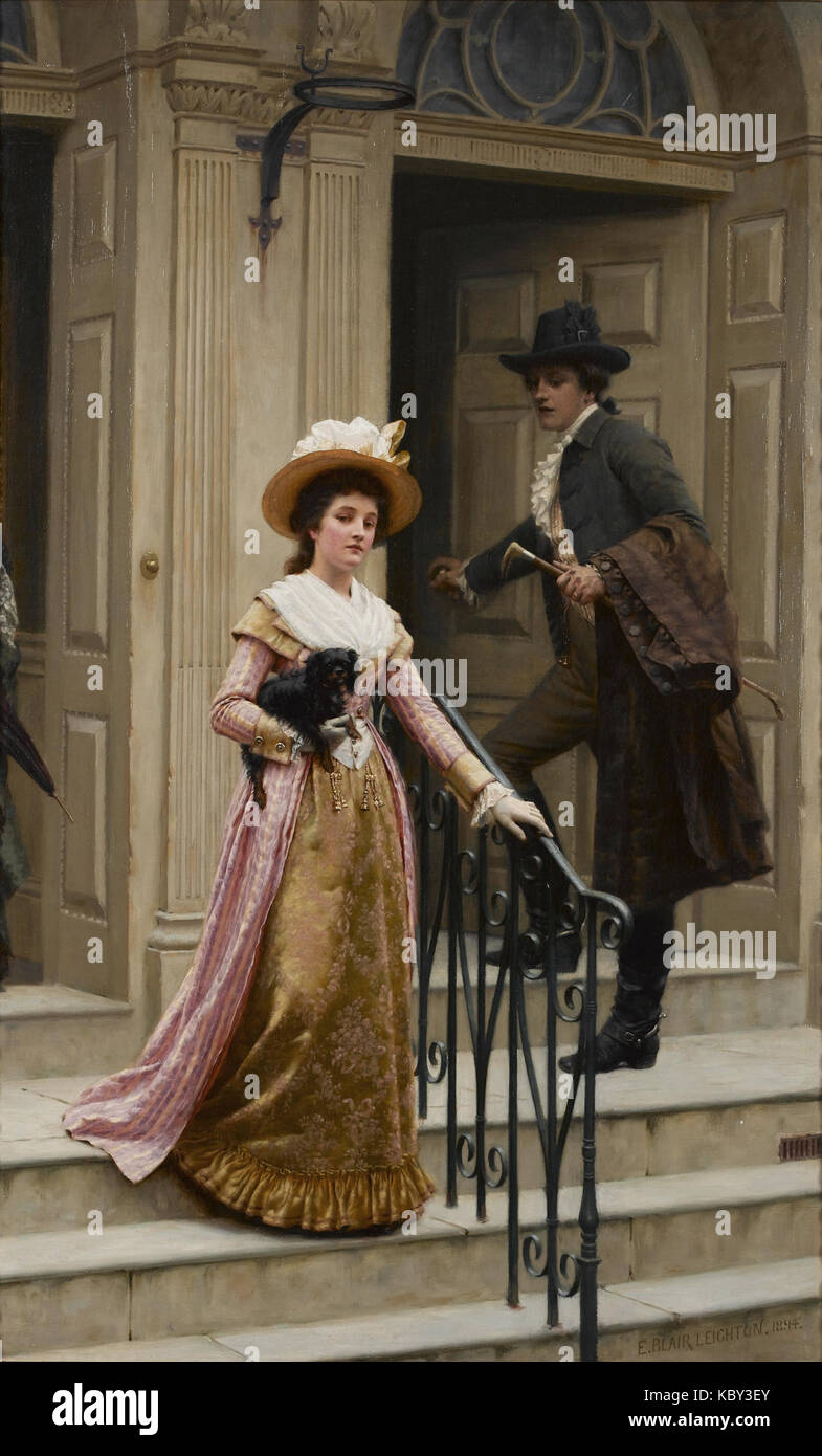 Edmund Blair Leighton i miei vicini Foto Stock
