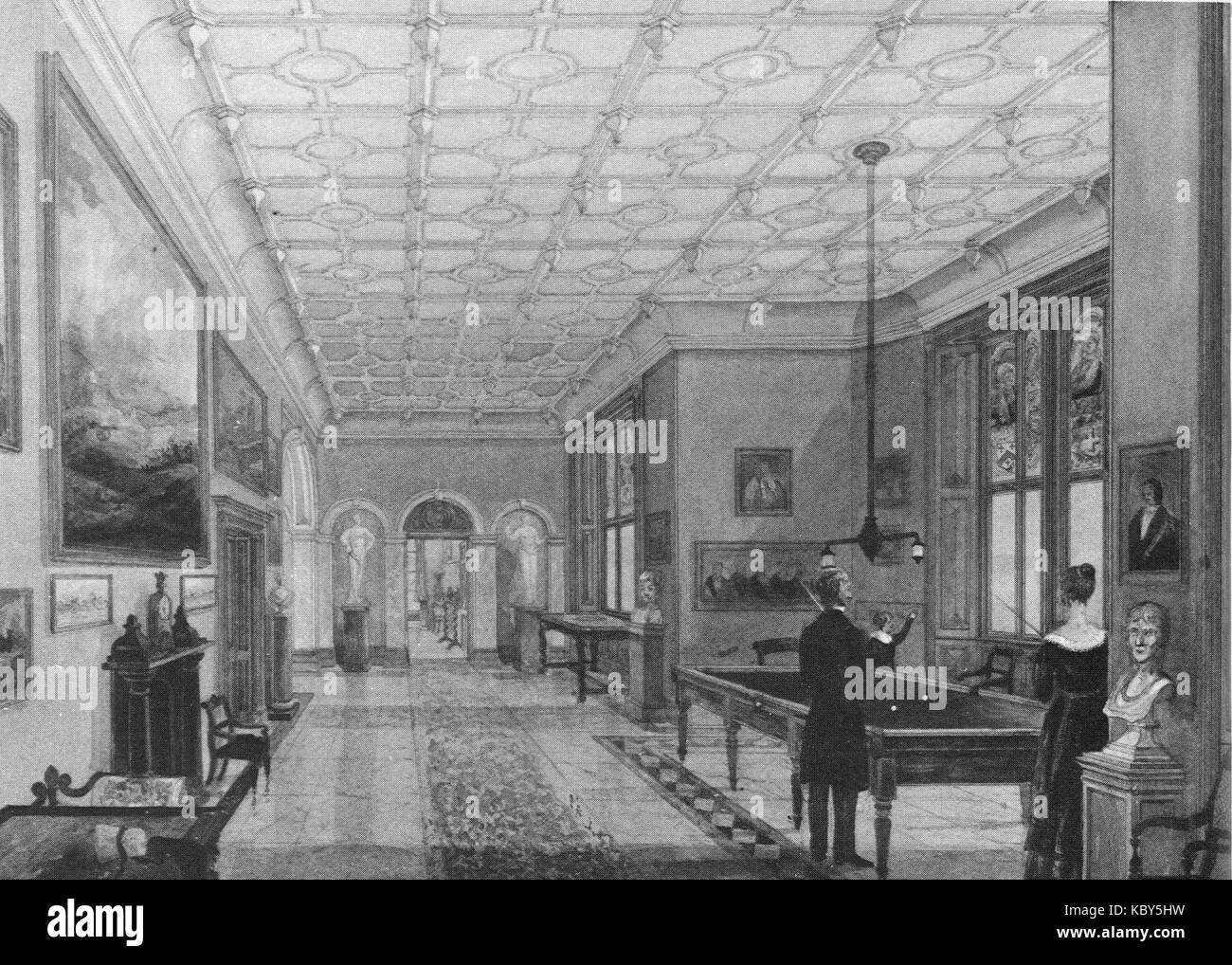 Capesthorne Hall è una storica residenza di campagna situata nel Cheshire, in Inghilterra, nota per il suo significato architettonico e i giardini circostanti. Foto Stock