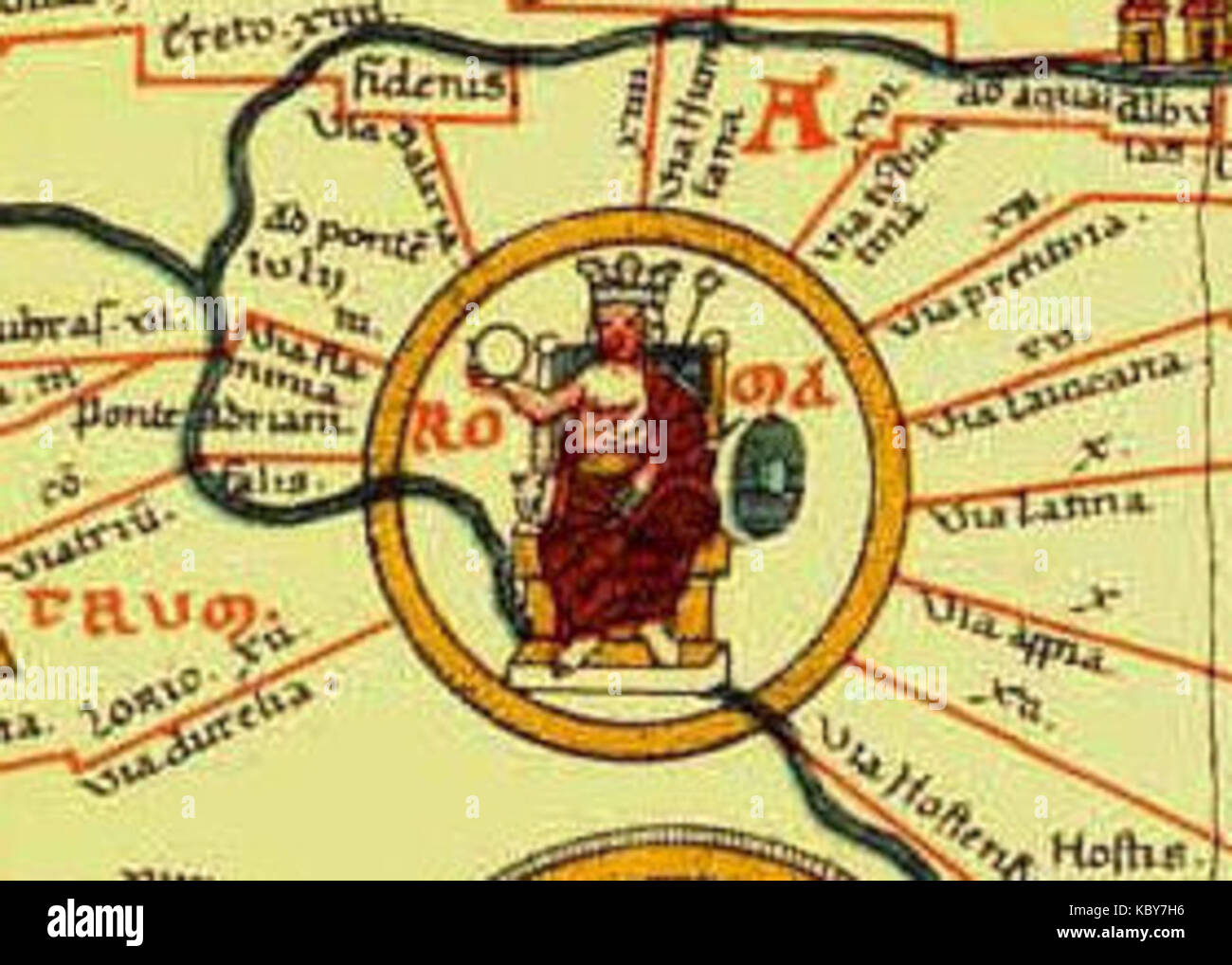 TabulaPeutingeriana Roma Foto Stock