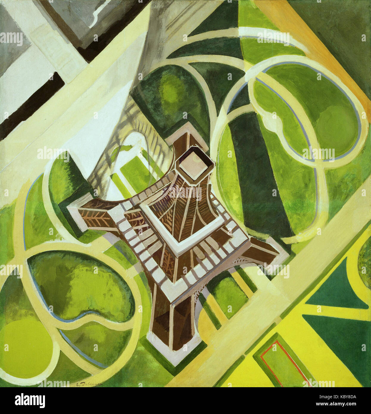 Robert Delaunay, Tour Eiffel et Jardin du Champ de Mars, 1922 Arte Talk Foto Stock