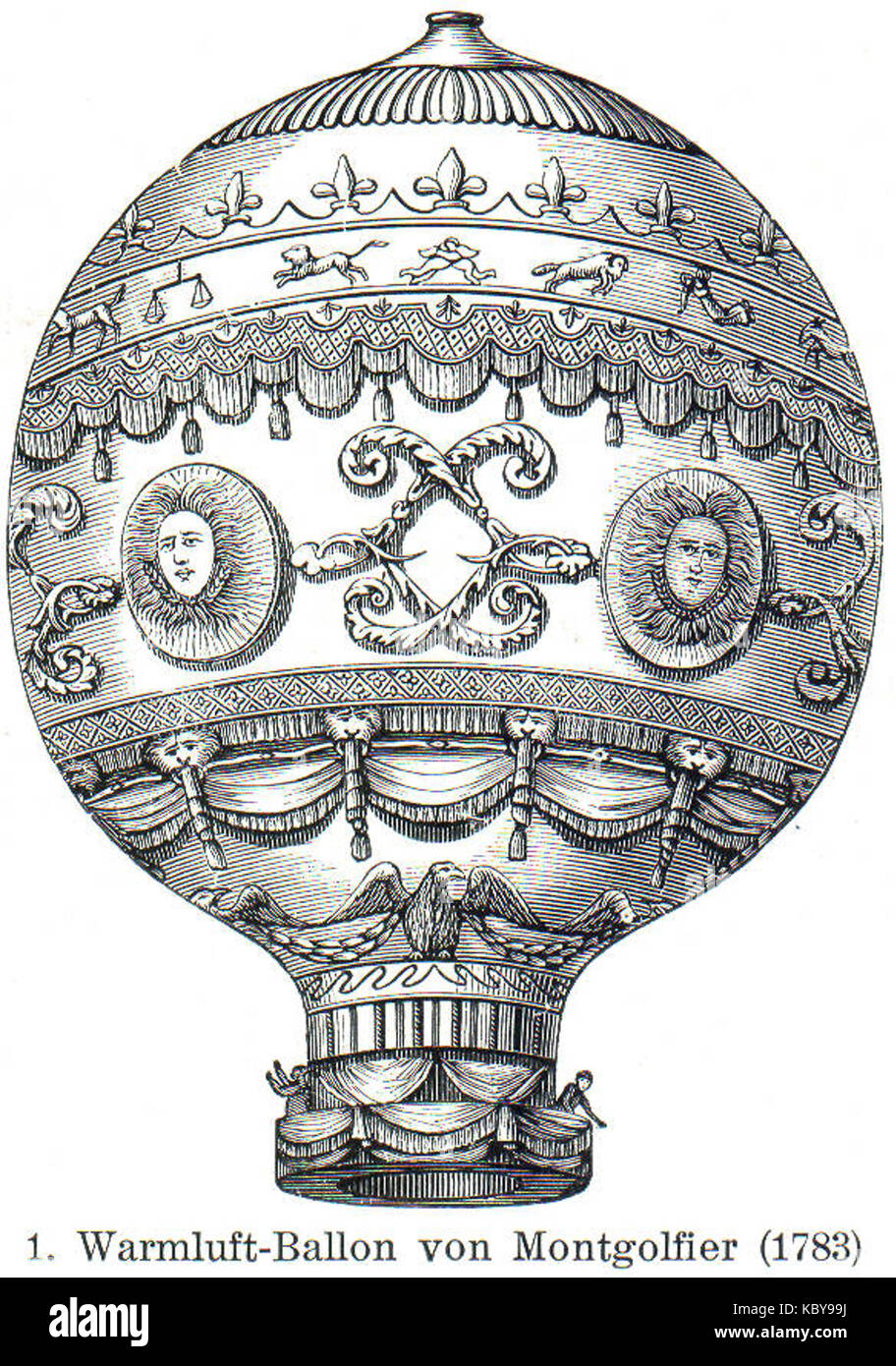 Montgolfier 1783 LA2 Blitz 0246 Foto Stock