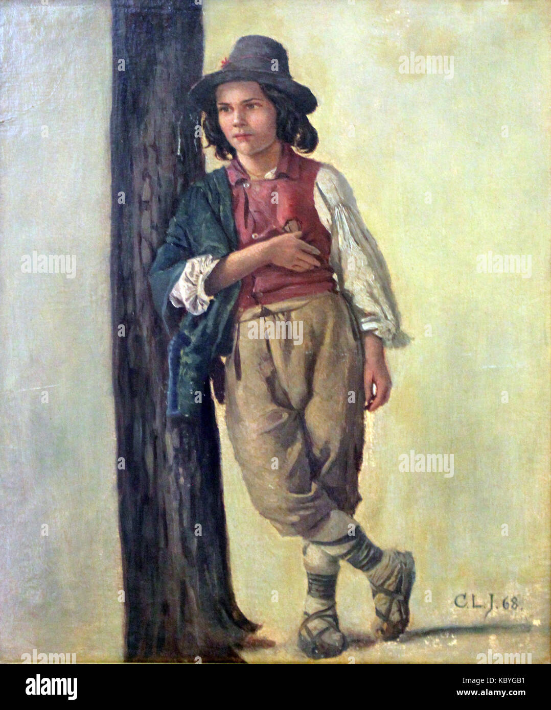 1868 Jessen Italienischer Hirtenknabe anagoria Foto Stock