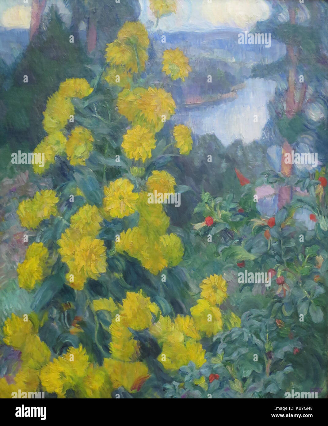 "Fiori d'Oro" di Erik Werenskiold, Bergen Kunstmuseum Foto Stock