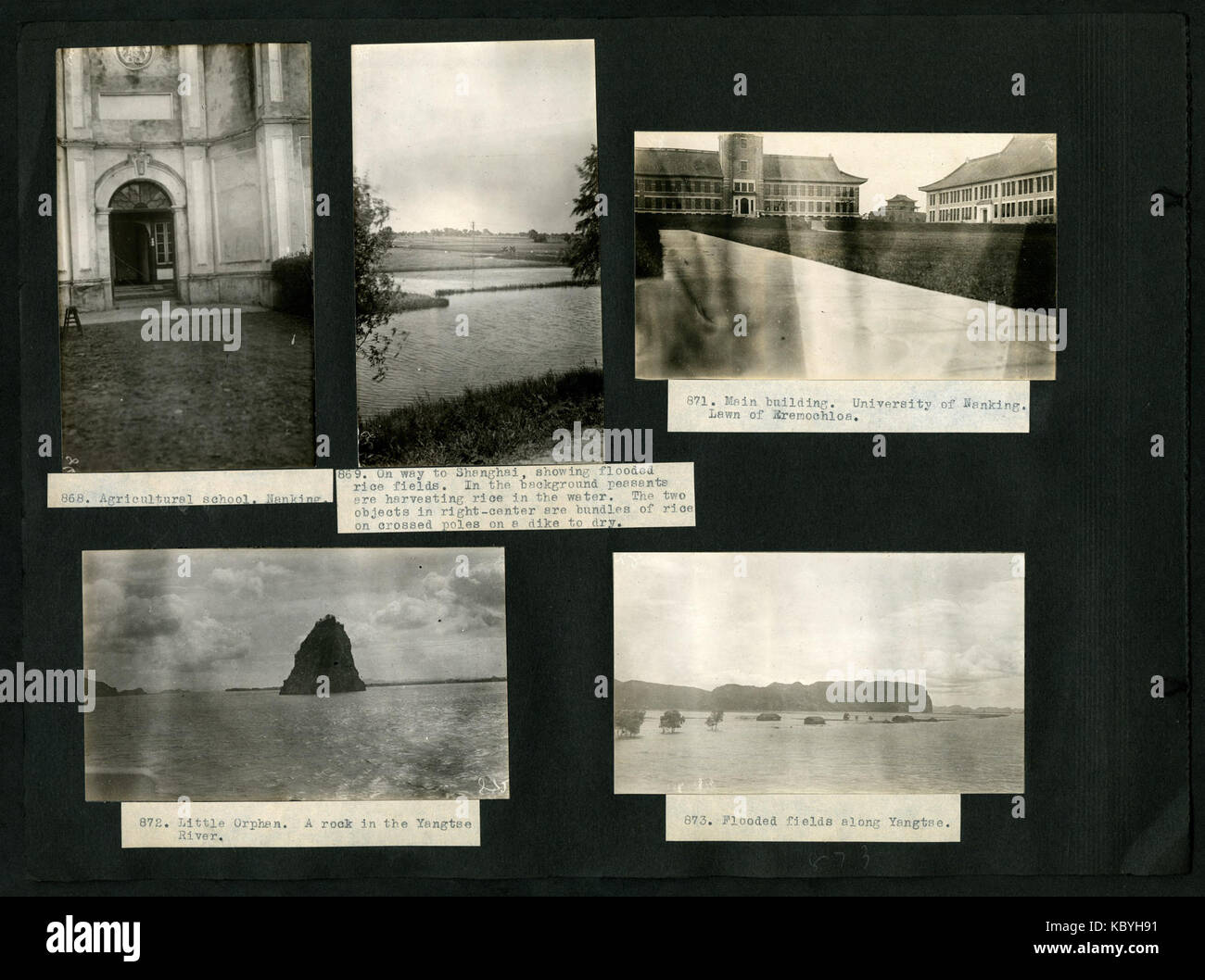 Questo documento include fotografie di A.S. Hitchcock, che descrivono i suoi viaggi attraverso Georgia, Florida, Panama ed Ecuador tra il 1921 e il 1923, con una foto notevole di Floyd A. McClure. Foto Stock