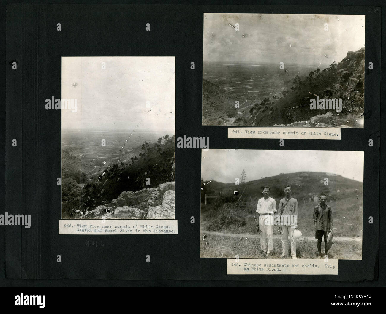 Questo documento contiene riferimenti al lavoro di A.S. Hitchcock sull'Asia nel 1921 e ai suoi viaggi in Georgia, Florida, Panama e Ecuador nel 1923. La collezione include fotografie di Floyd A. McClure. Foto Stock