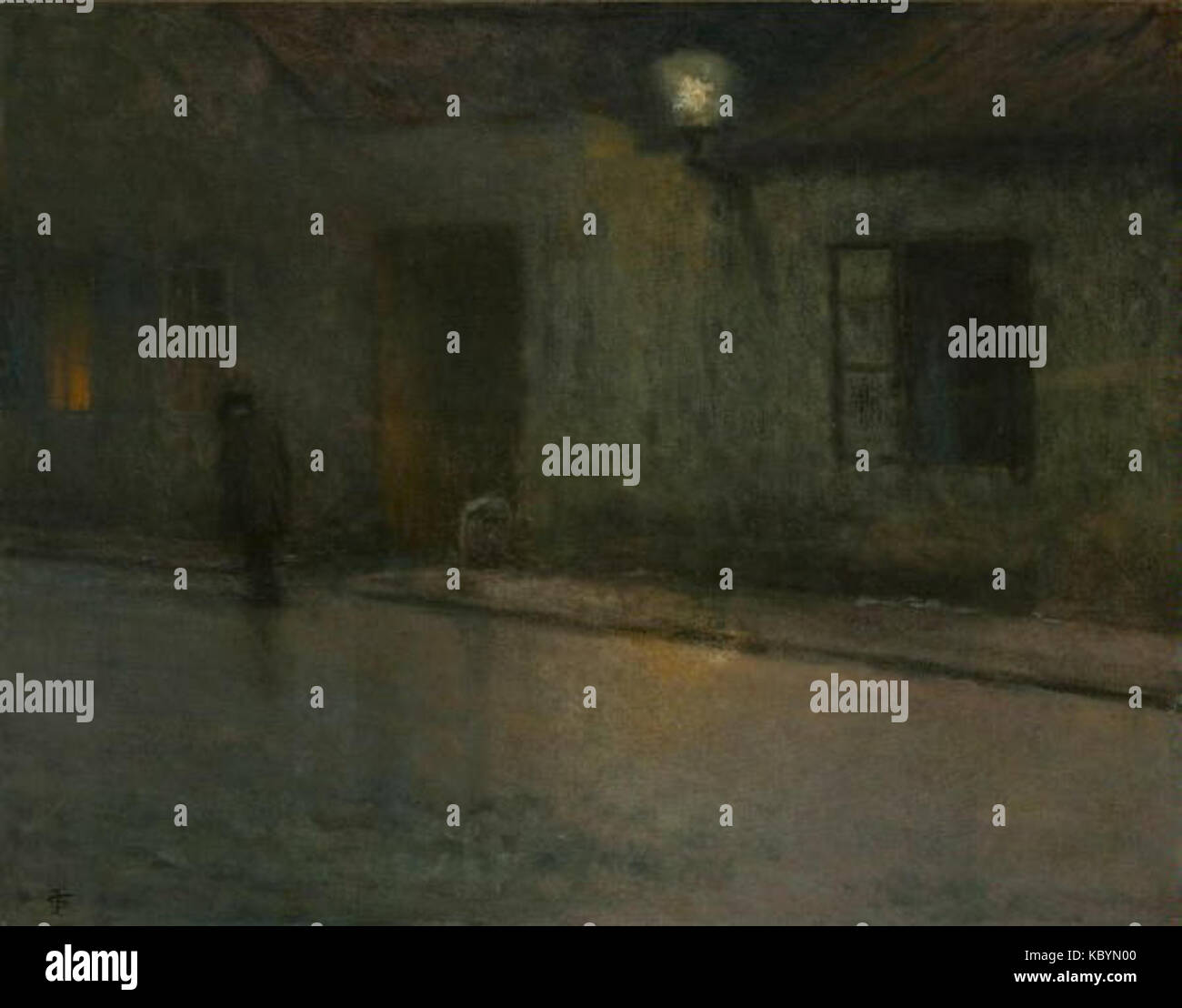 Jakub Schikaneder 27. 2. 1855 15. 11. 1924 Ulice s chodcem Foto Stock